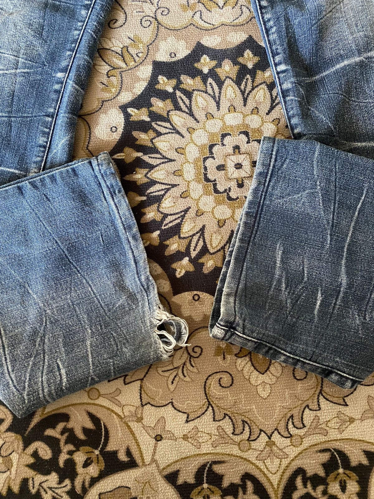 Japanese Brand Japanese Brand Lightning Style Distressed Denim Size US 32 / EU 48 - 8 Thumbnail