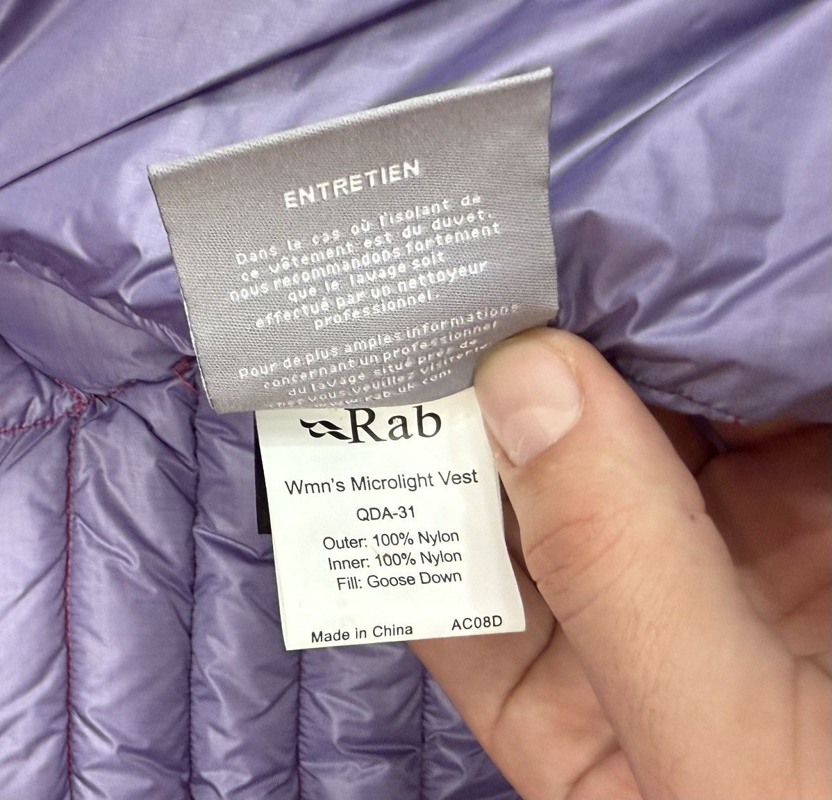 Rab Rab Microlight Pink Down Puffer Vest Women's Size XL Size XL / US 12-14 / IT 48-50 - 13 Thumbnail