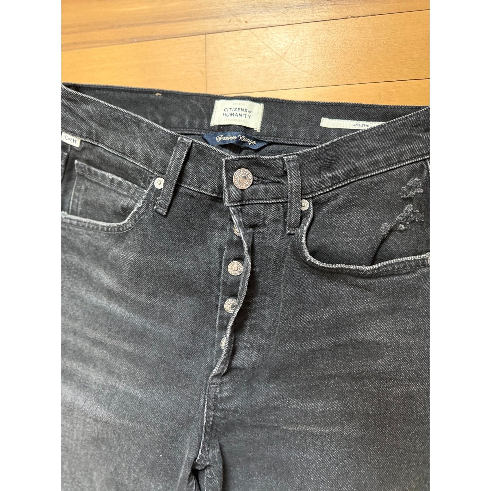Citizens Of Humanity Citizens of Humanity High Rise Vintage Slim - Black - 25 Size 25" / US 0 / IT 36 - 2 Thumbnail