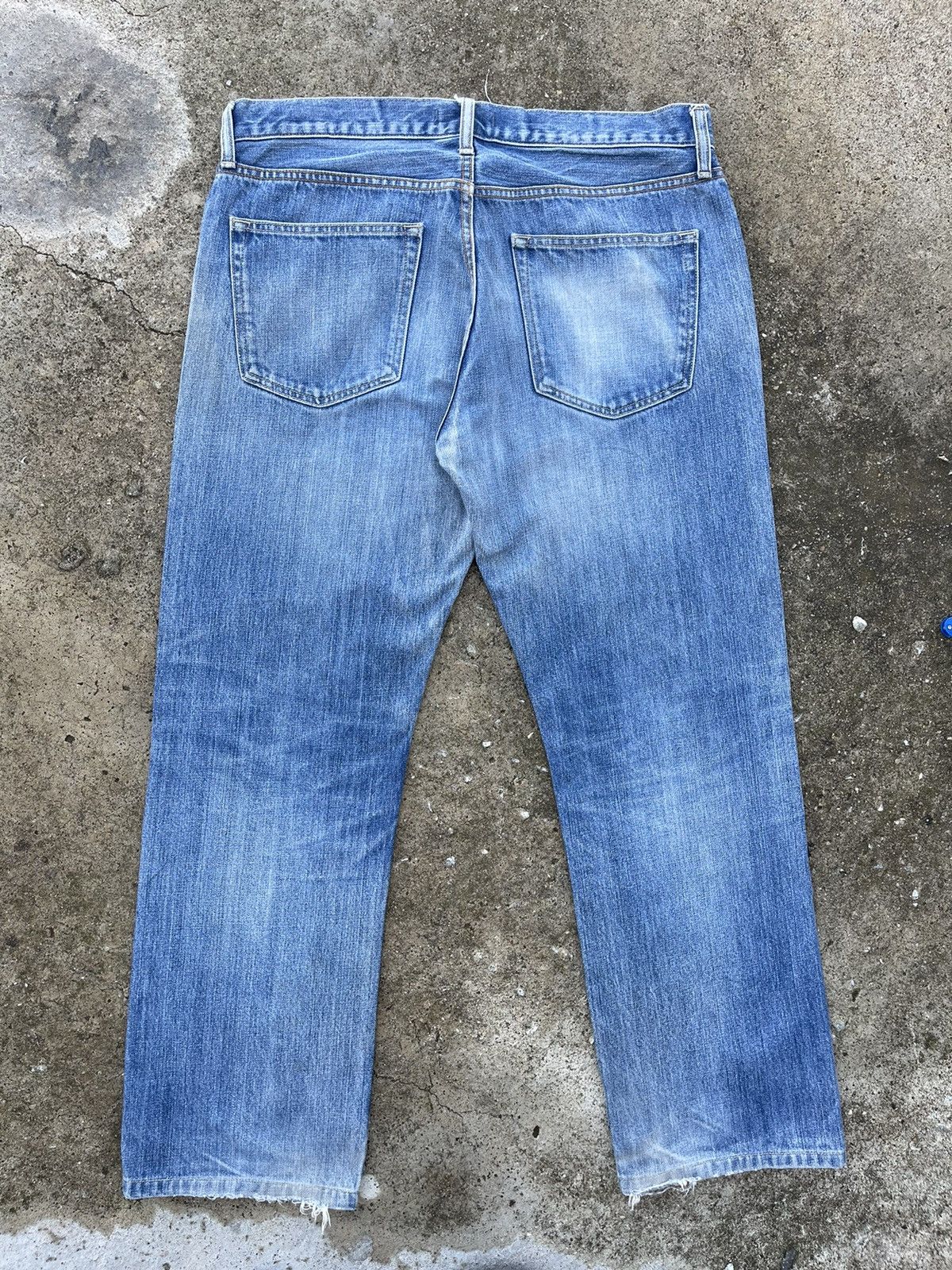 Japanese Brand × Jean × Uniqlo 🔥 Japanese Brand Uniqlo Distressed Denim W34🔥 Size US 34 / EU 50 - 4 Thumbnail