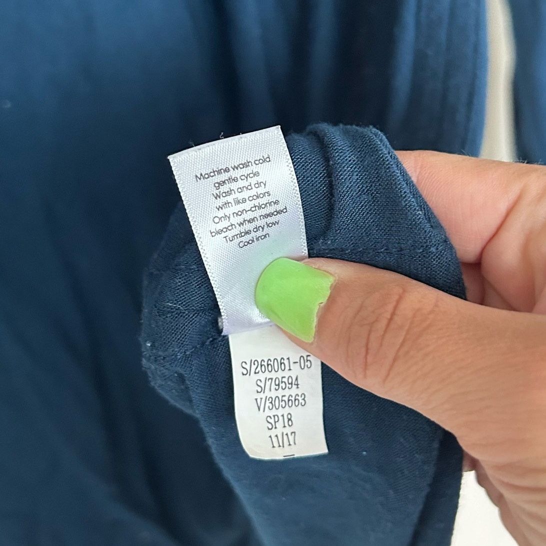 Athleta Athleta Blue Threadlight Asym Relaxed Long Sleeve Shirt XS Size XS / US 0-2 / IT 36-38 - 4 Thumbnail