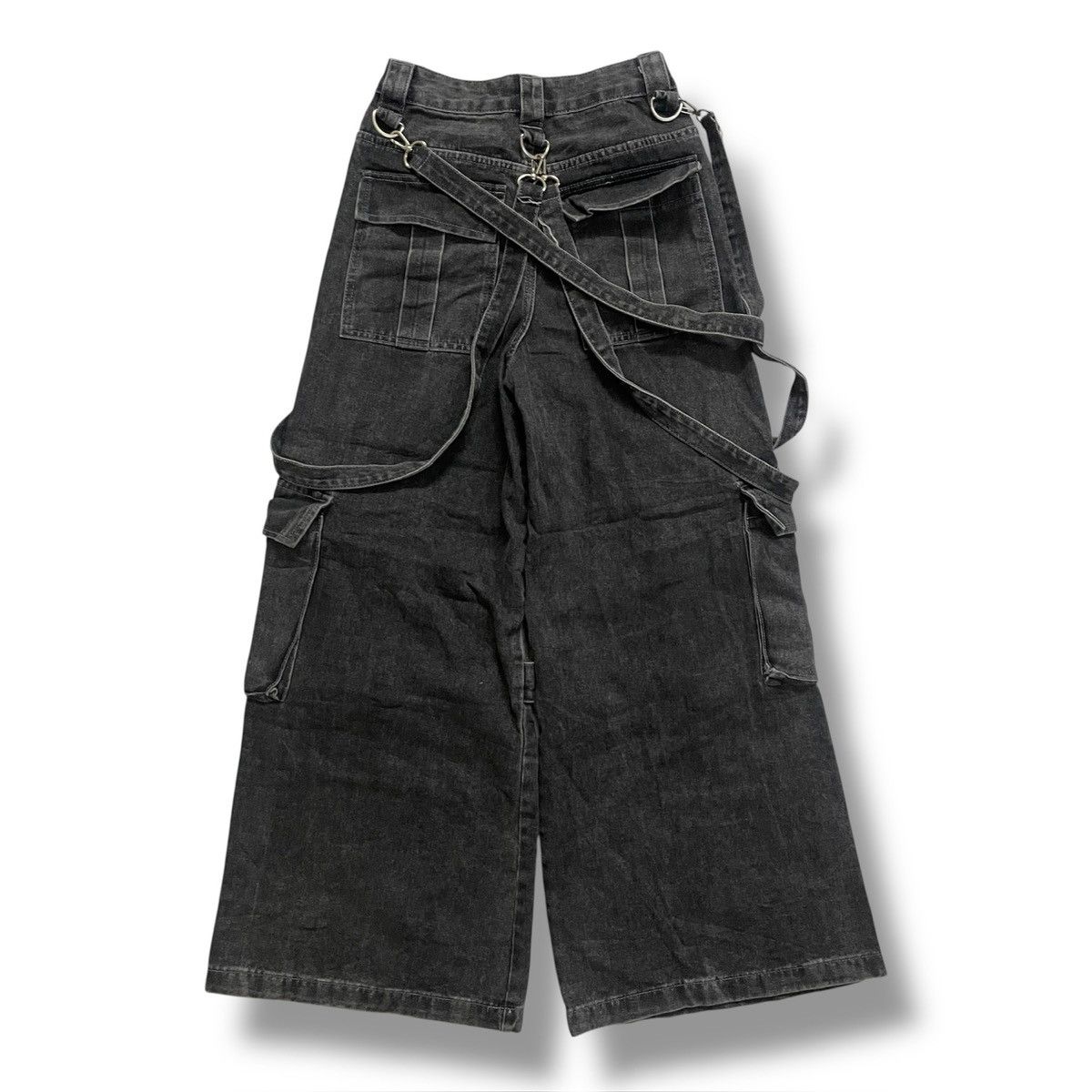 If Six Was Nine Flared Black Bondage Luxury Pants Size US 28 / EU 44 - 5 Thumbnail