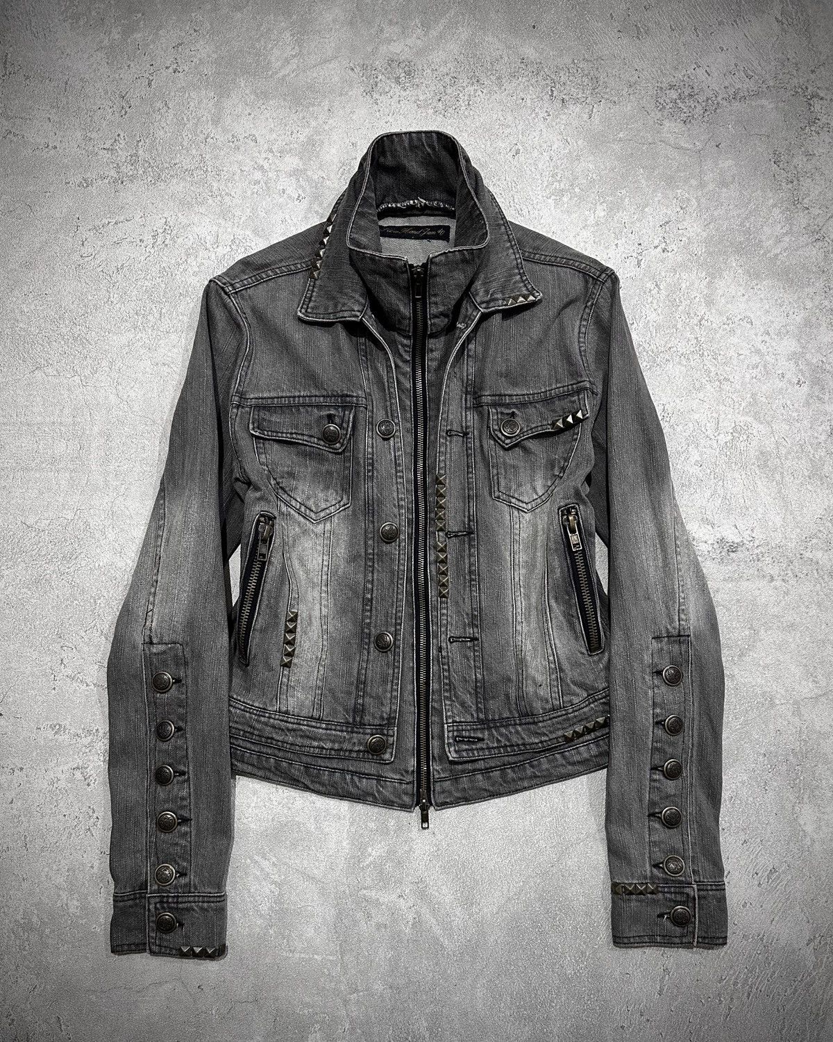 Japanese Brand Y2k Japanese Studded Denim Jacket Lgb Ifsix Style Size US M / EU 48-50 / 2 - 1 Thumbnail
