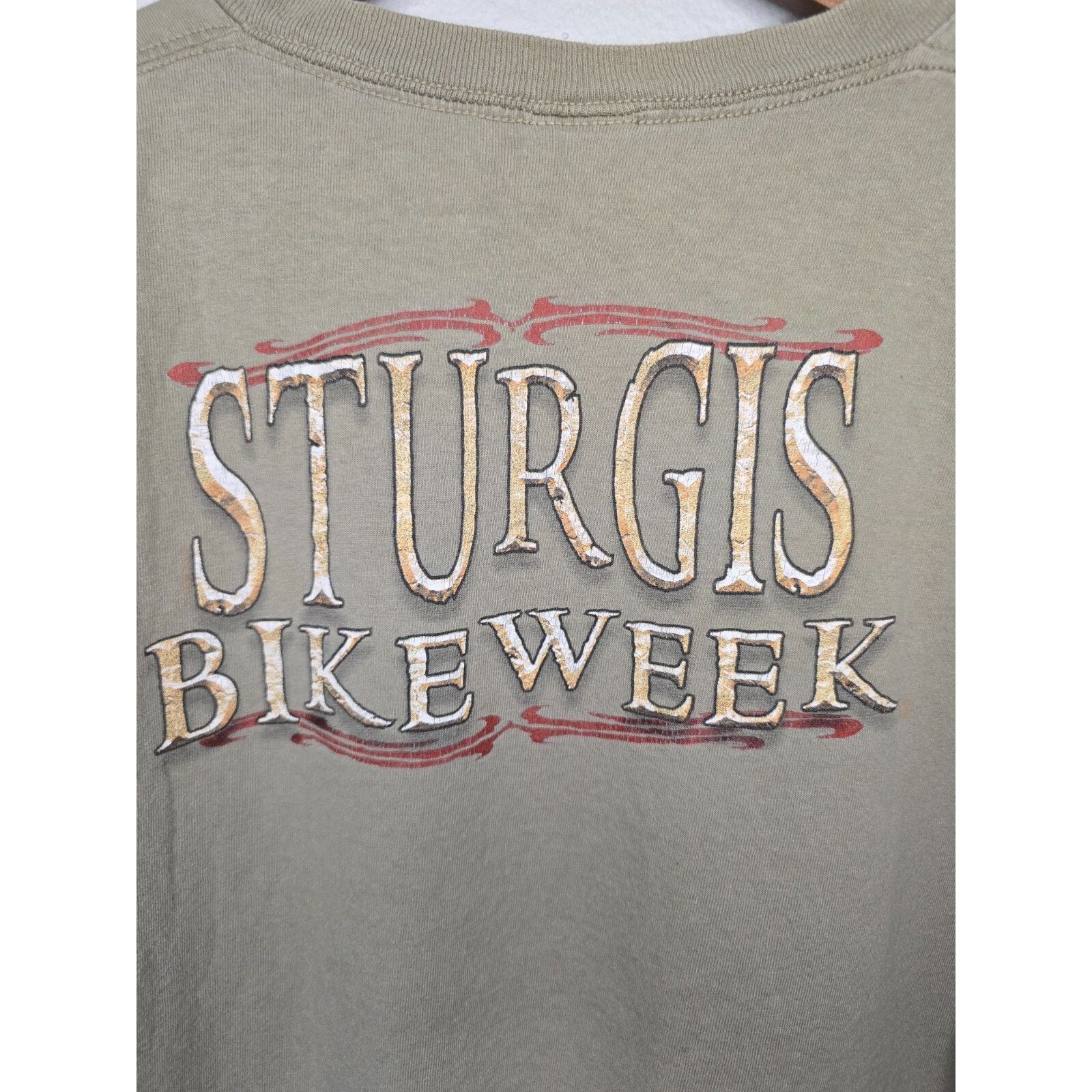 Delta Sturgis 2007 Shirt Bike Week Brown Motorcycle Tee XL Size US L / EU 52-54 / 3 - 9 Thumbnail