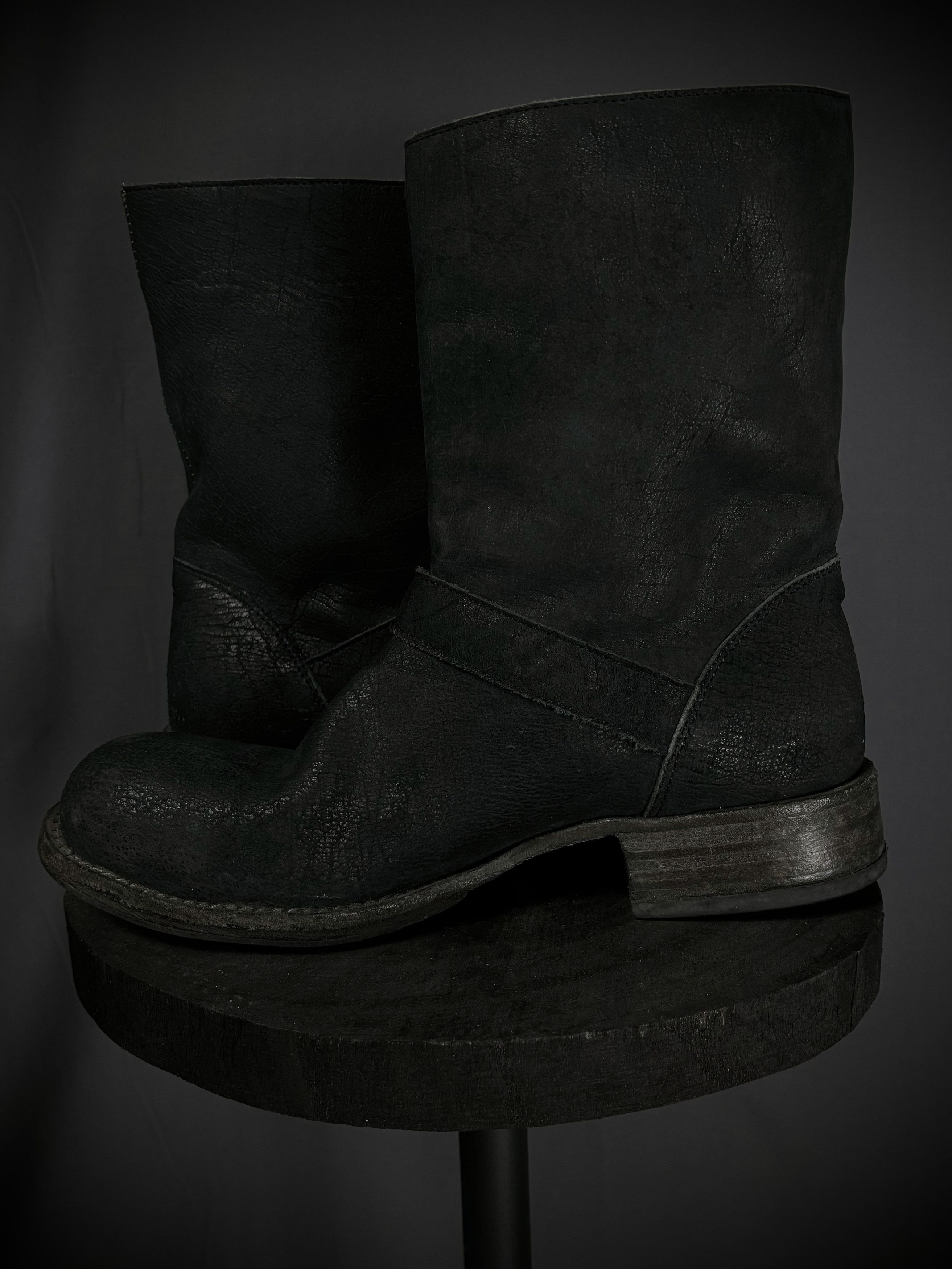 10sei0otto 10sei0otto Cracked Guidi Horse Leather Scar Engineer Boots Size US 6.5 / IT 36.5 - 6 Thumbnail