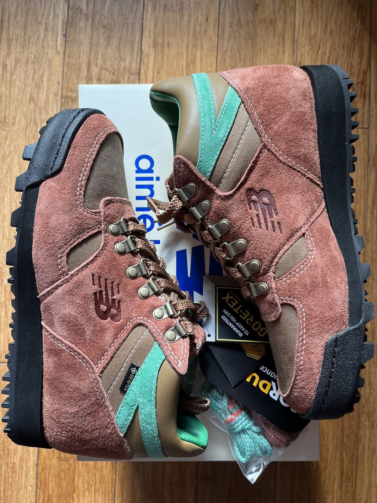 Aime Leon Dore × Goretex × New Balance US 6 ALD New balance Rainier boots Gore Tex brown green Size US 6 / EU 39 - 4 Thumbnail
