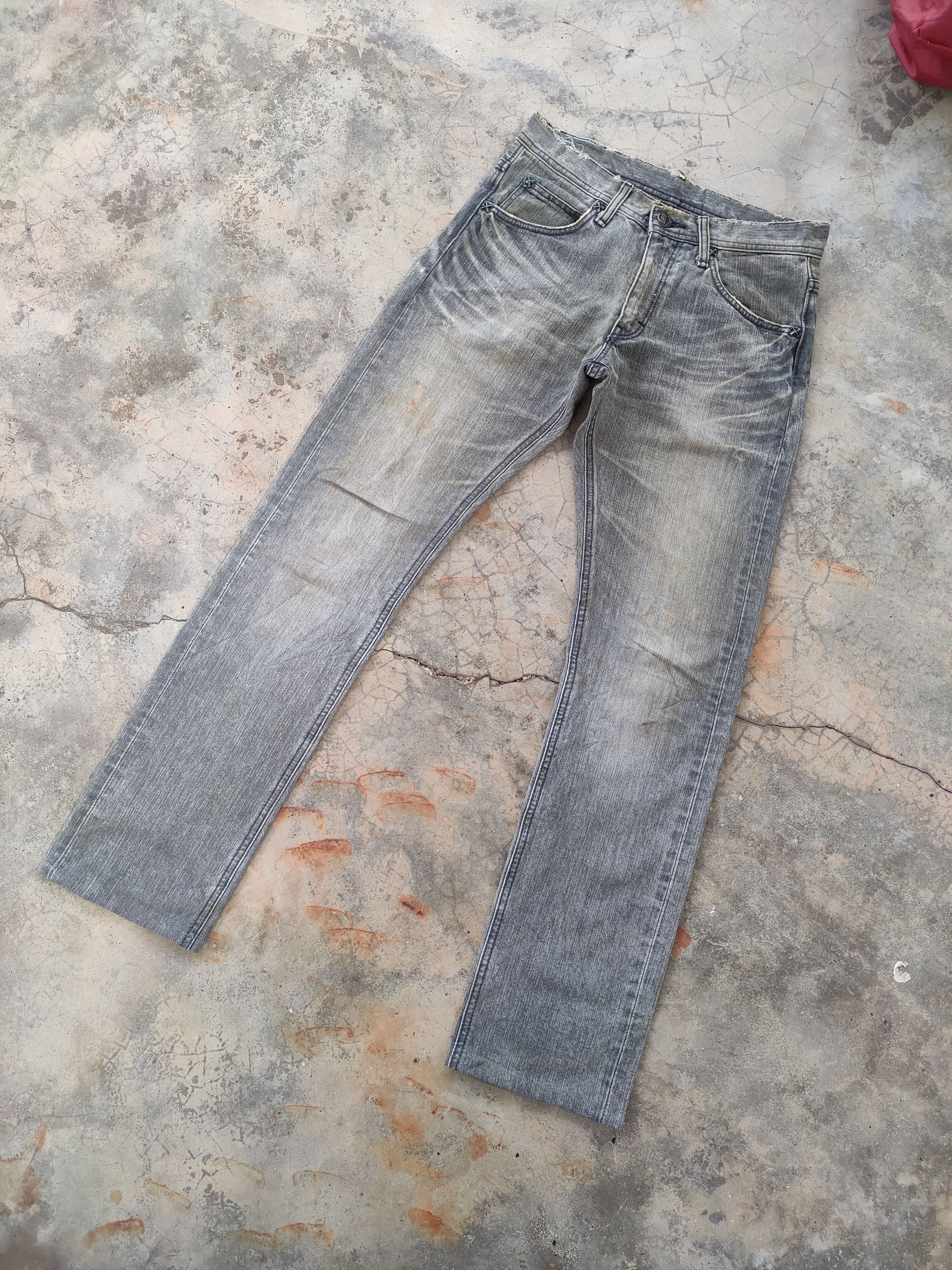 Jean × Lee W29 VINTAGE LEE SKINNY FADED JEANS DENIM PANTS Size US 29 - 2 Thumbnail