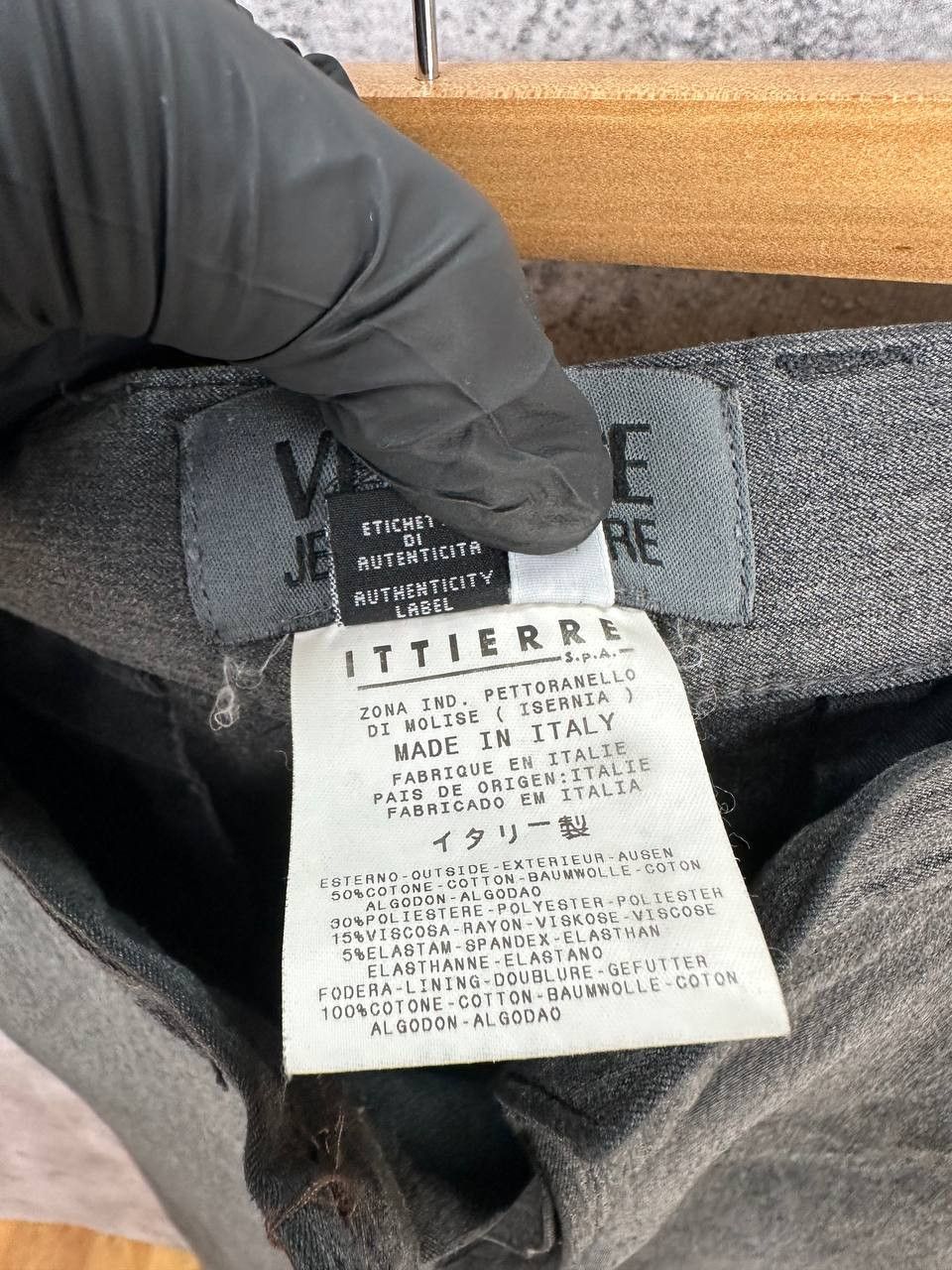 Versace Jeans Couture Versace Jeans Couture Gray Cotton-Blend Tailored Pants Size US 36 / EU 52 - 16 Thumbnail