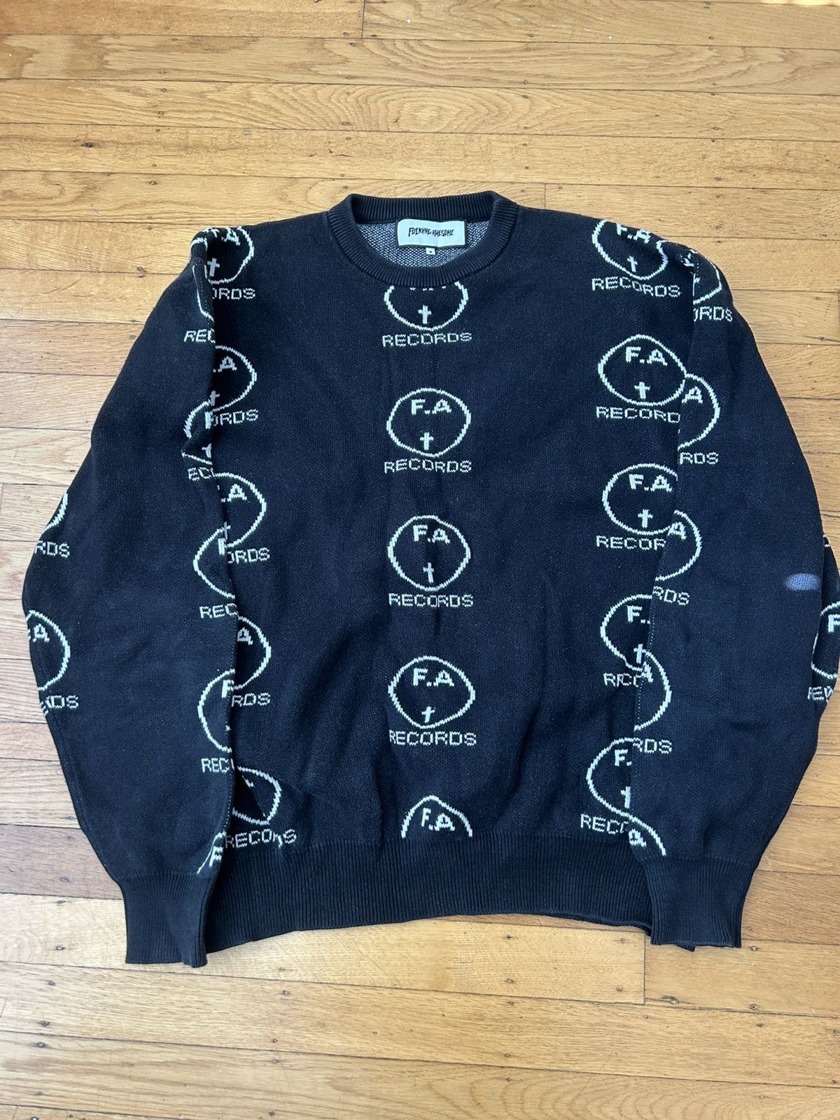 Fucking Awesome Fucking Awesome FA Records Knit Size US S / EU 44-46 / 1 - 1 Thumbnail