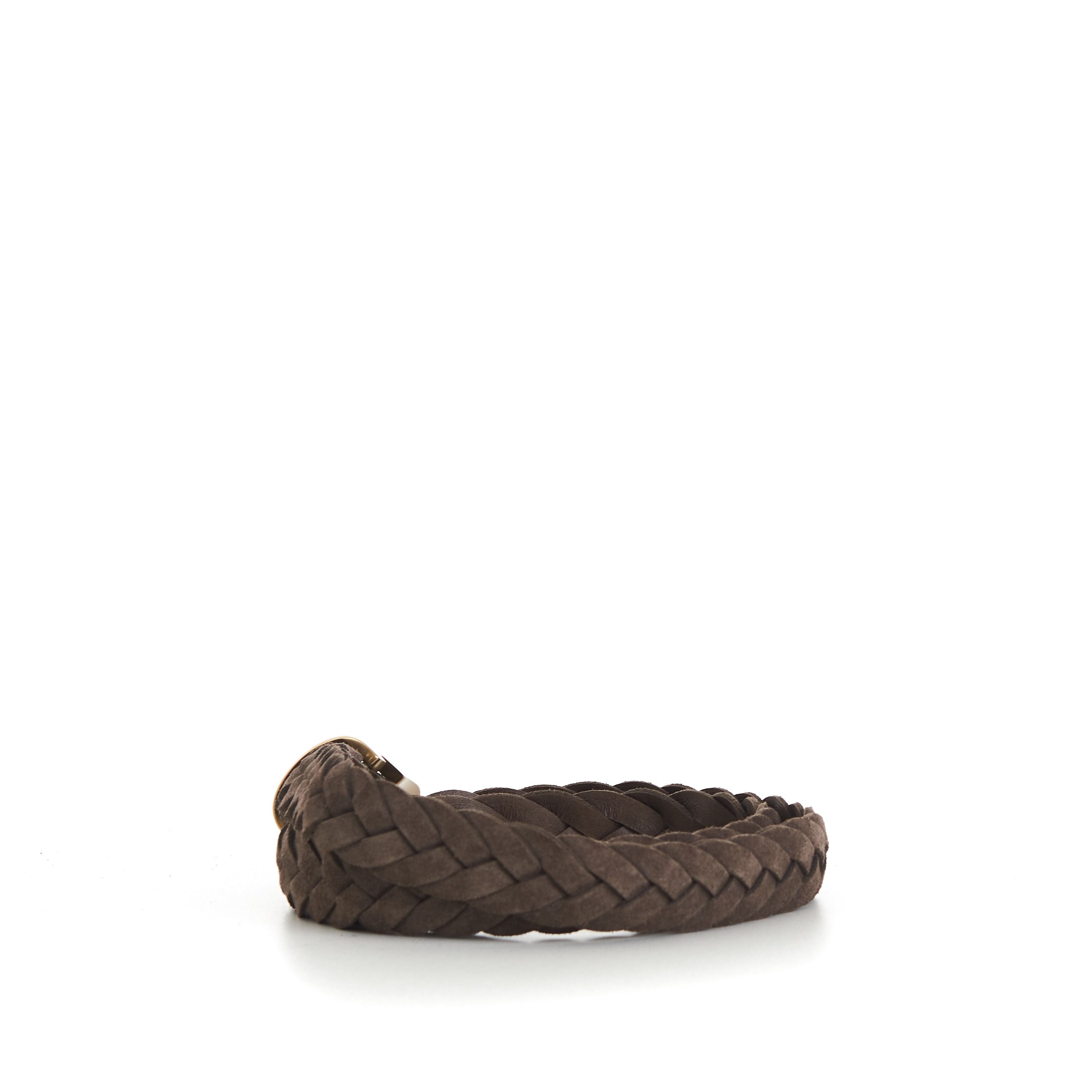 Brunello Cucinelli Braided Belt - Rounded Buckle & Metal Keeper, Suede Size 95 Size ONE SIZE - 4 Thumbnail