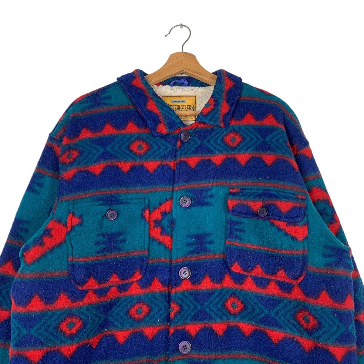 Japanese Brand Greeman Native Aztech Nice Design Multicolor Jacket Size US L / EU 52-54 / 3 - 2 Thumbnail