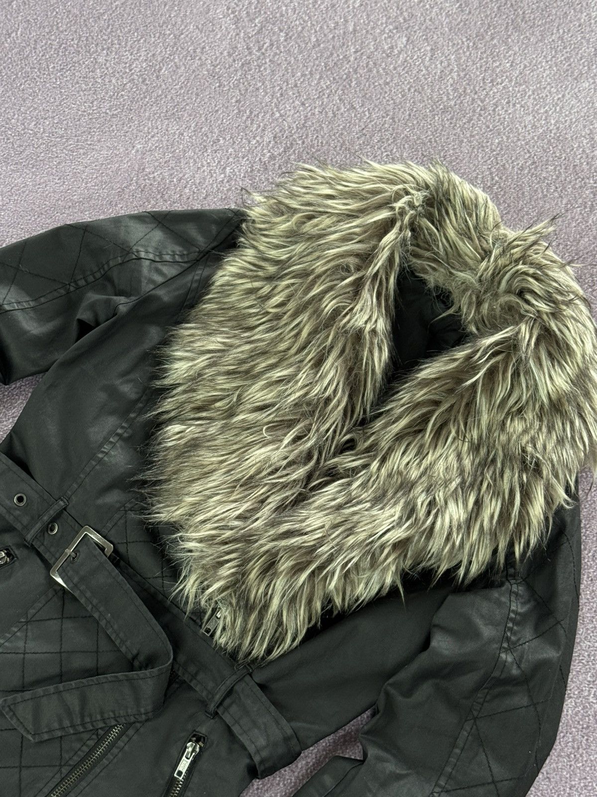 Avant Garde IfSixWasNine LGB Style Fur Leather Jacket VTG