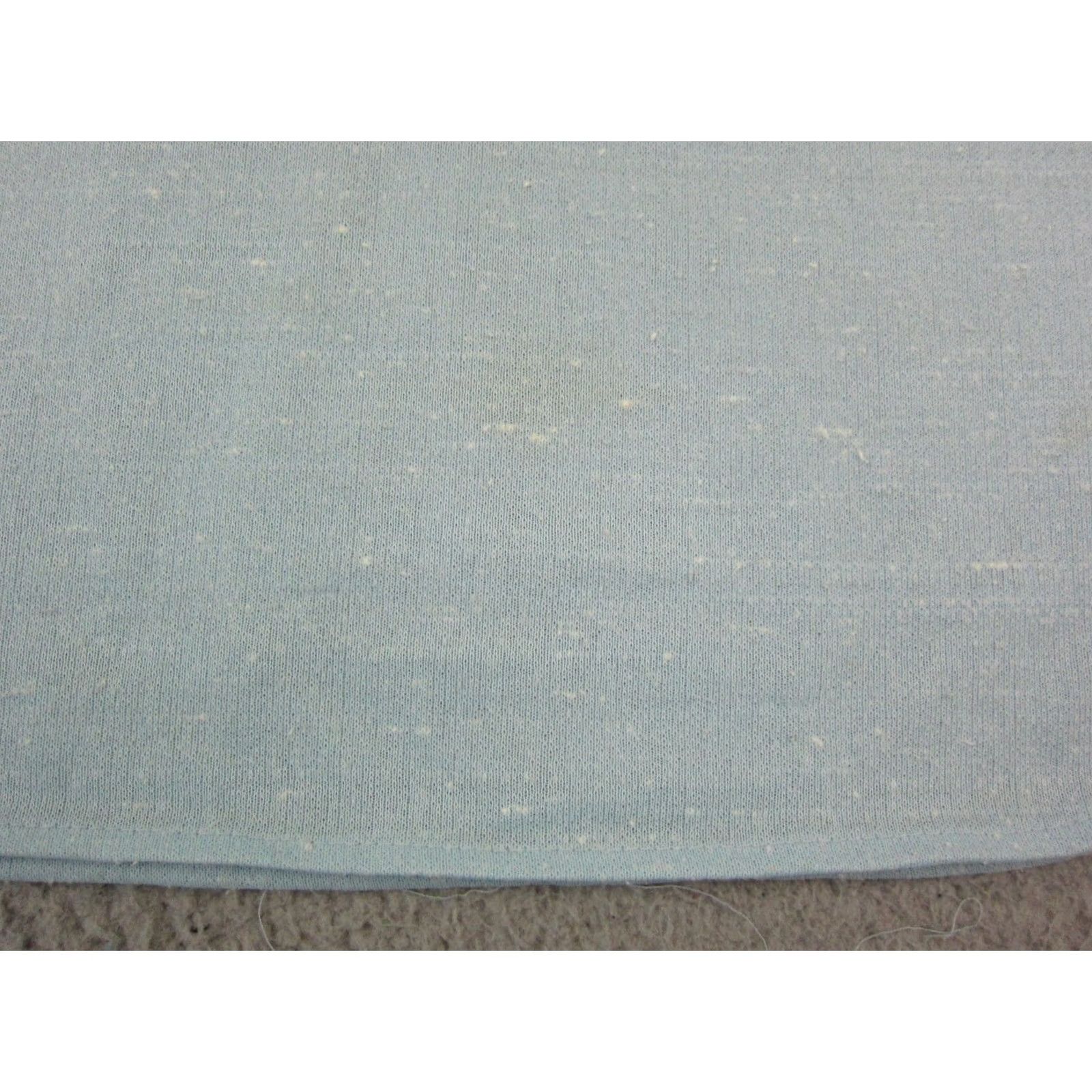 Vintage True Vintage Knitmakers Shirt Womens Petite 10P Blue Cap Sleeve Mandarin Collar Size L / US 10 / IT 46 - 5 Thumbnail