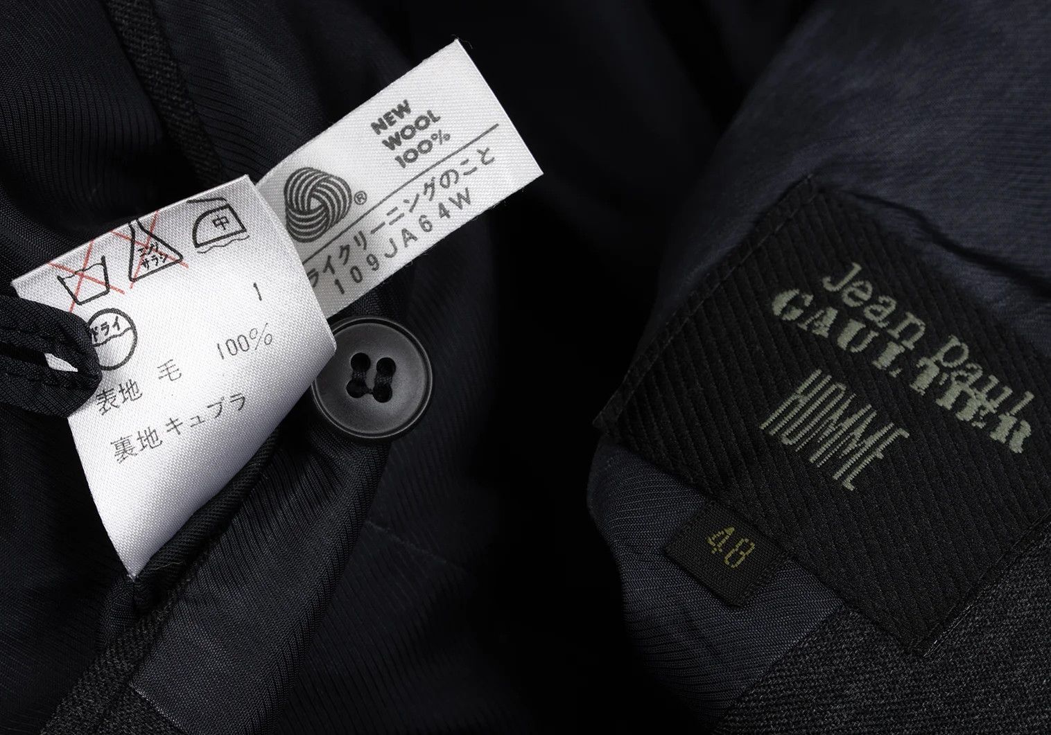 Jean Paul Gaultier Wool Pocket Design Peak Lapel Jacket Charcoal 48 Size US M / EU 48-50 / 2 - 20 Thumbnail