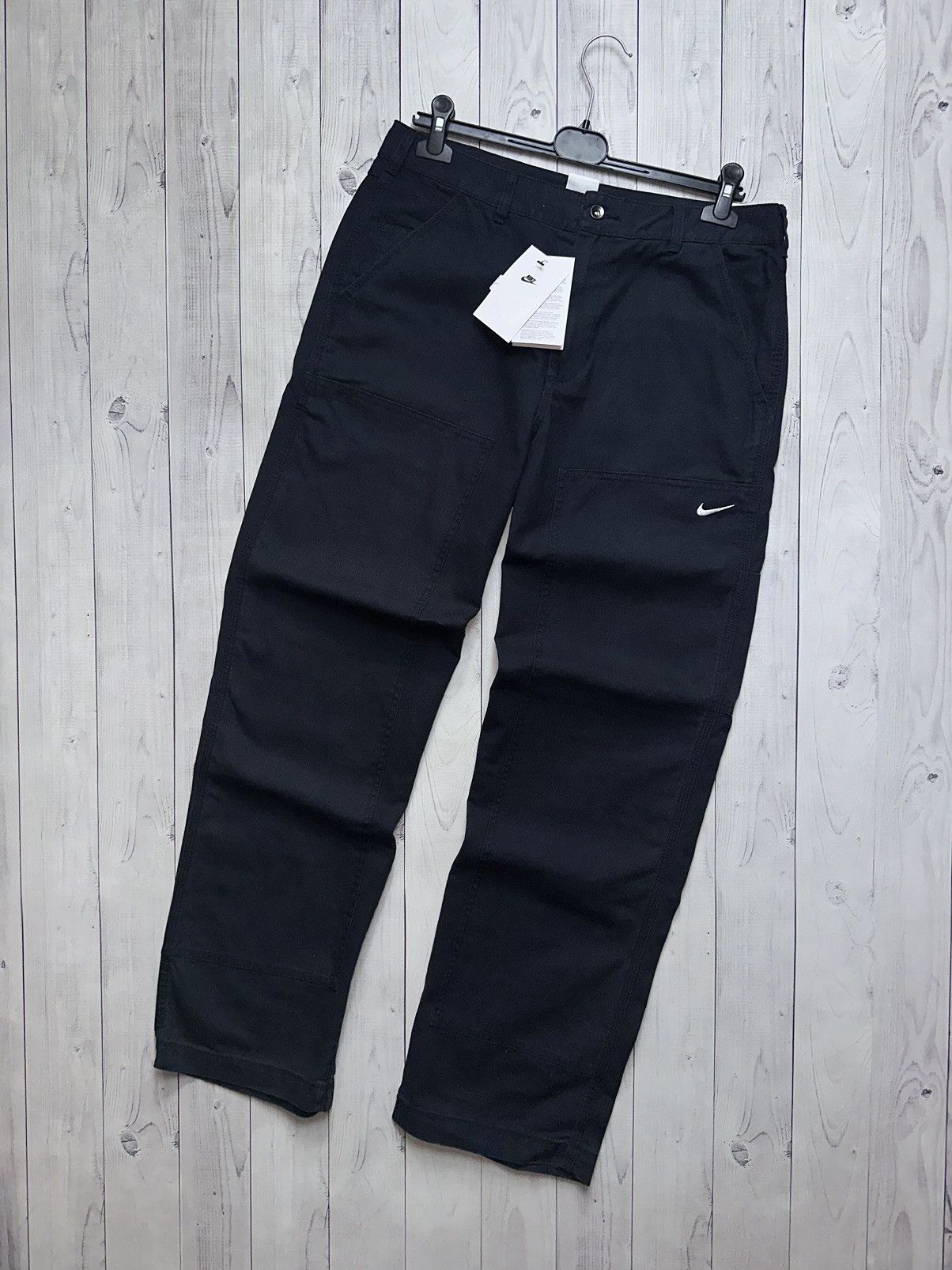 Nike × Vintage Vintage Nike Cargo pants work rare size M logo denim rare Size US 32 / EU 48 - 1 Thumbnail