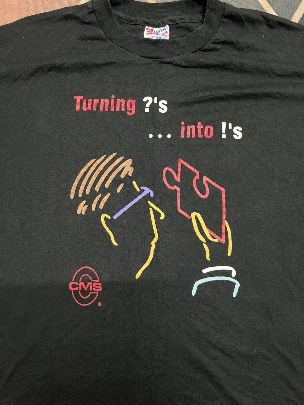 Vintage 💥Vintage CMS single stitch tee Size US L / EU 52-54 / 3 - 3 Thumbnail