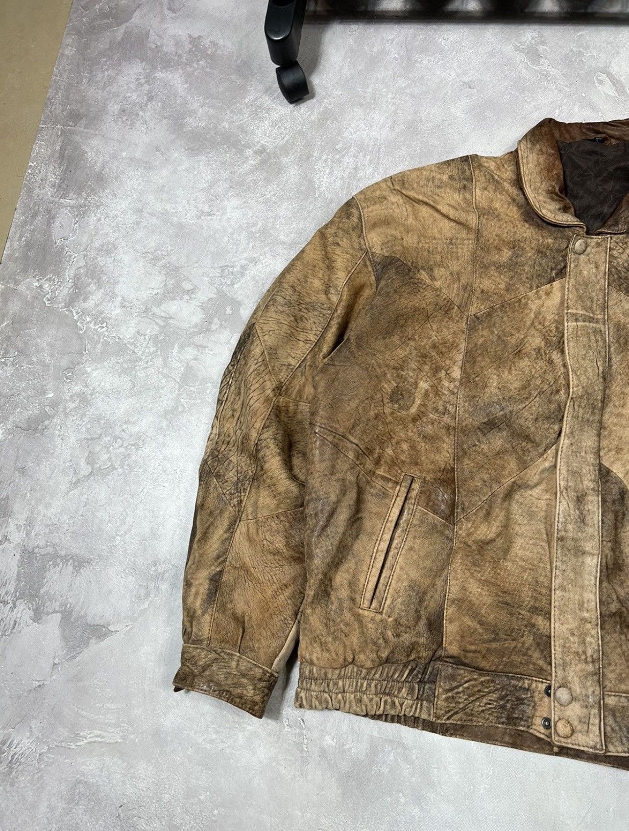 Vintage Vintage Top Gun Avirex Style Y2k Leather Jacket Size US L / EU 52-54 / 3 - 4 Thumbnail