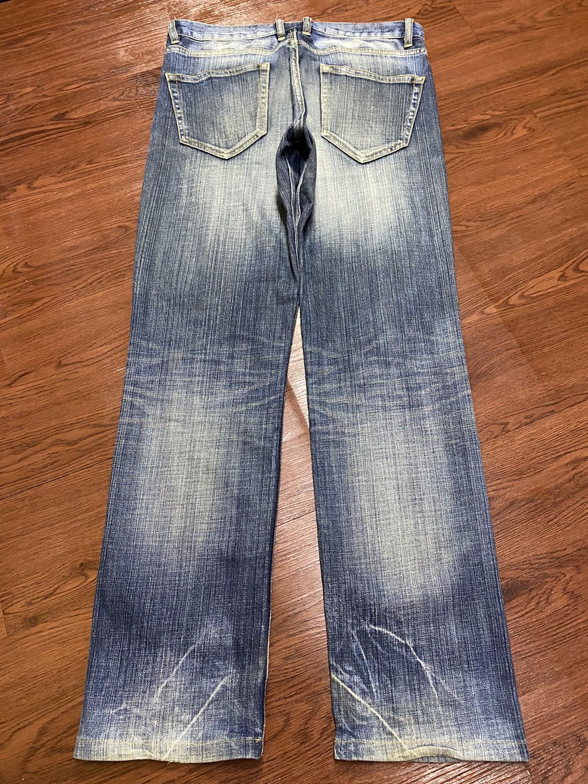 Nicole Club Vintage Japanese Brands Faded Wash Distressed Loose Jeans Size US 34 / EU 50 - 2 Thumbnail