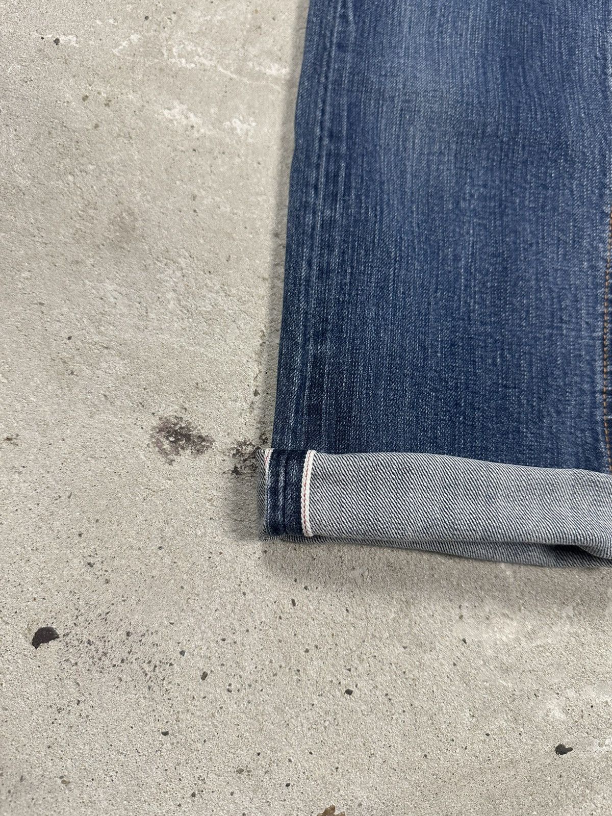 Emmett × Japanese Brand × Vintage Vintage Y2K Emmett Selvedge Joe Indigo Denim Pants Jeans Size US 33 - 5 Thumbnail