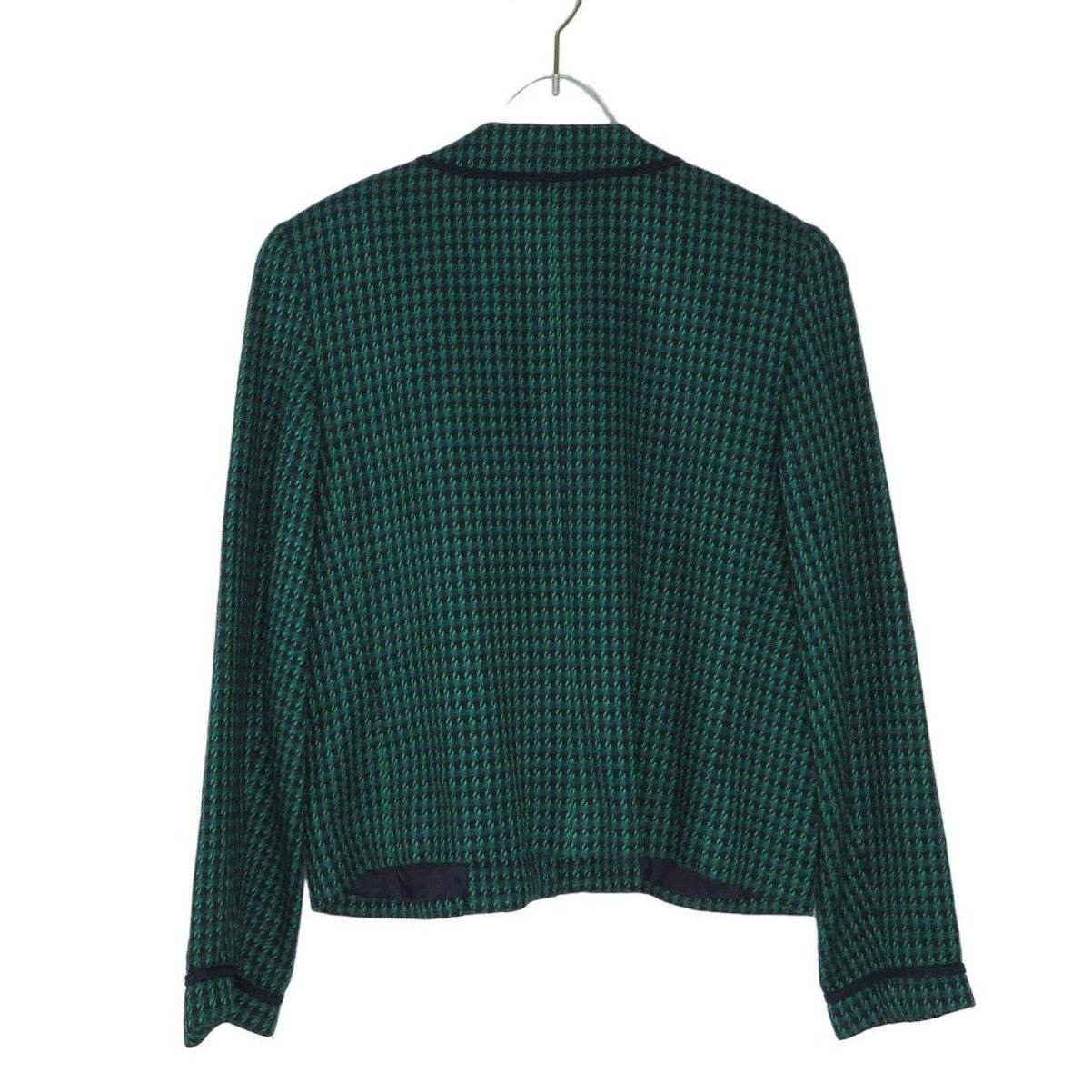 Vintage Vintage Emerald Green Plaid Tweed Skirt Suit Small Size S / US 4 / IT 40 - 7 Thumbnail