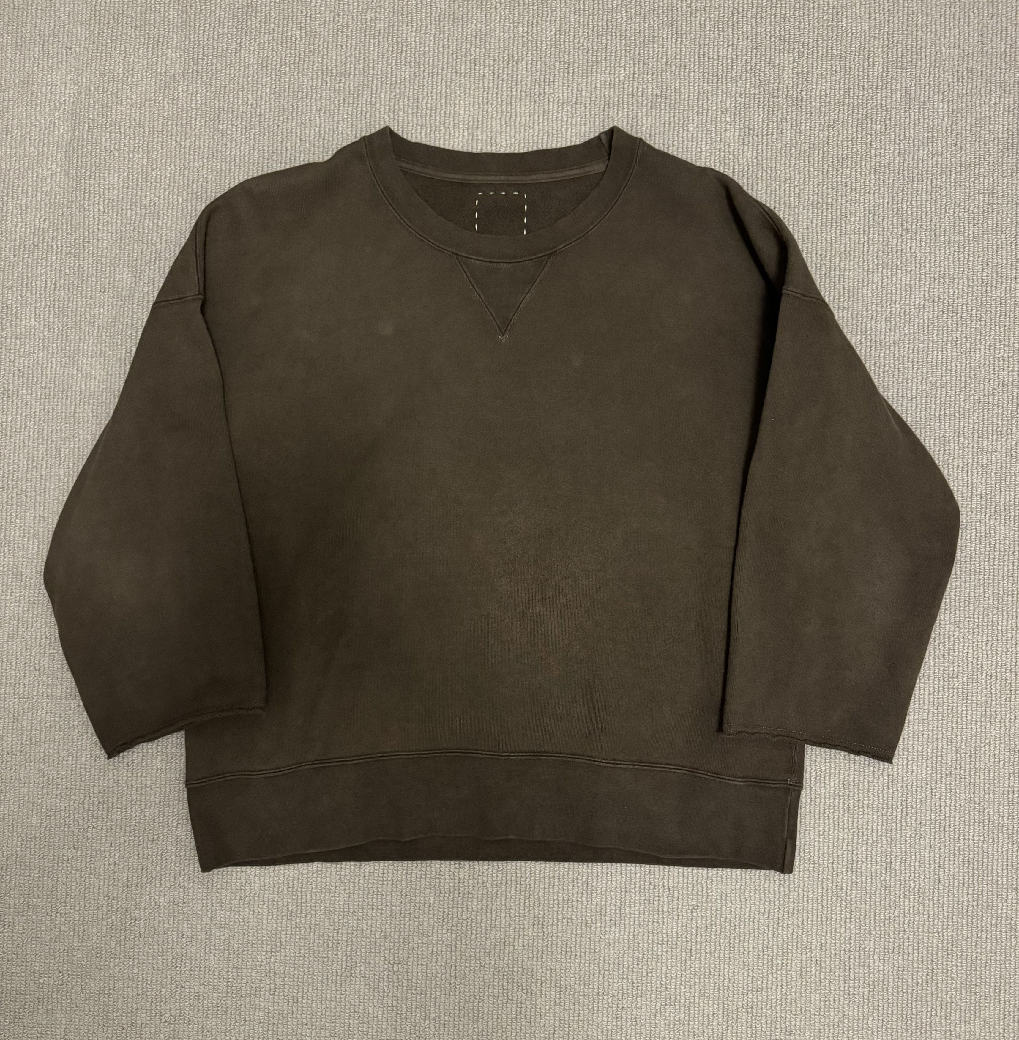 Visvim VISVIM JUMBO SWEAT 3/4 N.D. DK. MUD | Grailed