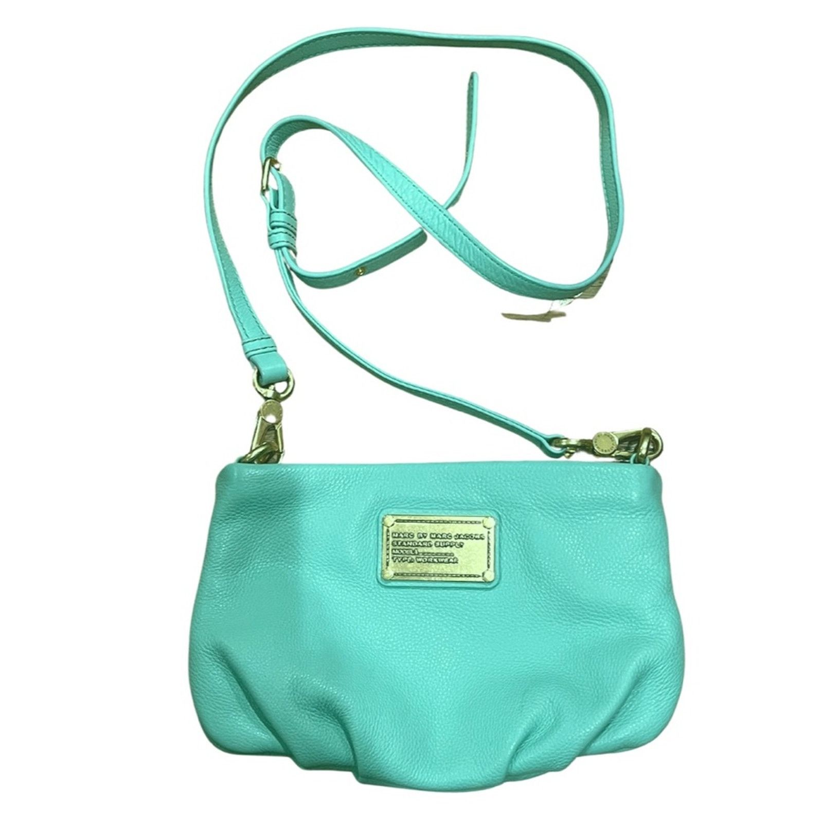 Marc Jacobs MARC JACOBS Mint Leather Classic Q Percy Crossbody Bag Size ONE SIZE - 3 Thumbnail