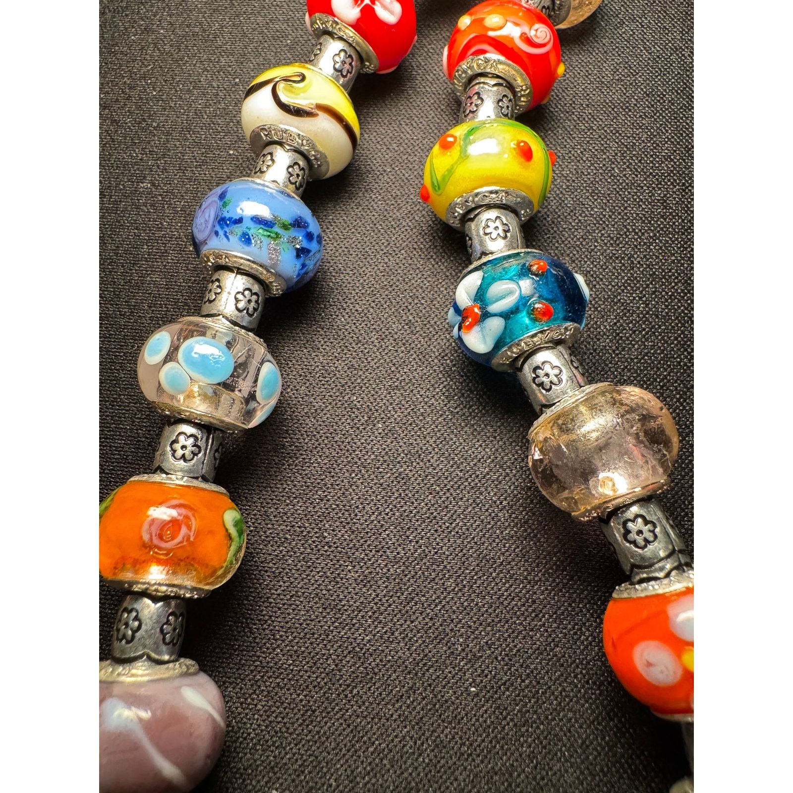 Other Lampwork Glass Beads Necklace 40 Beads 25in RubyCA Size ONE SIZE - 5 Thumbnail