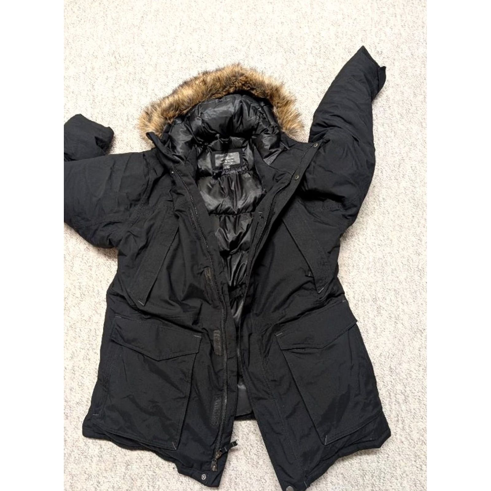 Eddie Bauer Eddie Bauer GOOSE DOWN puffer parka HOODED arctic weatheredge black FAUX FUR 2XL Mens Size US XXL / EU 58 / 5 - 7 Thumbnail