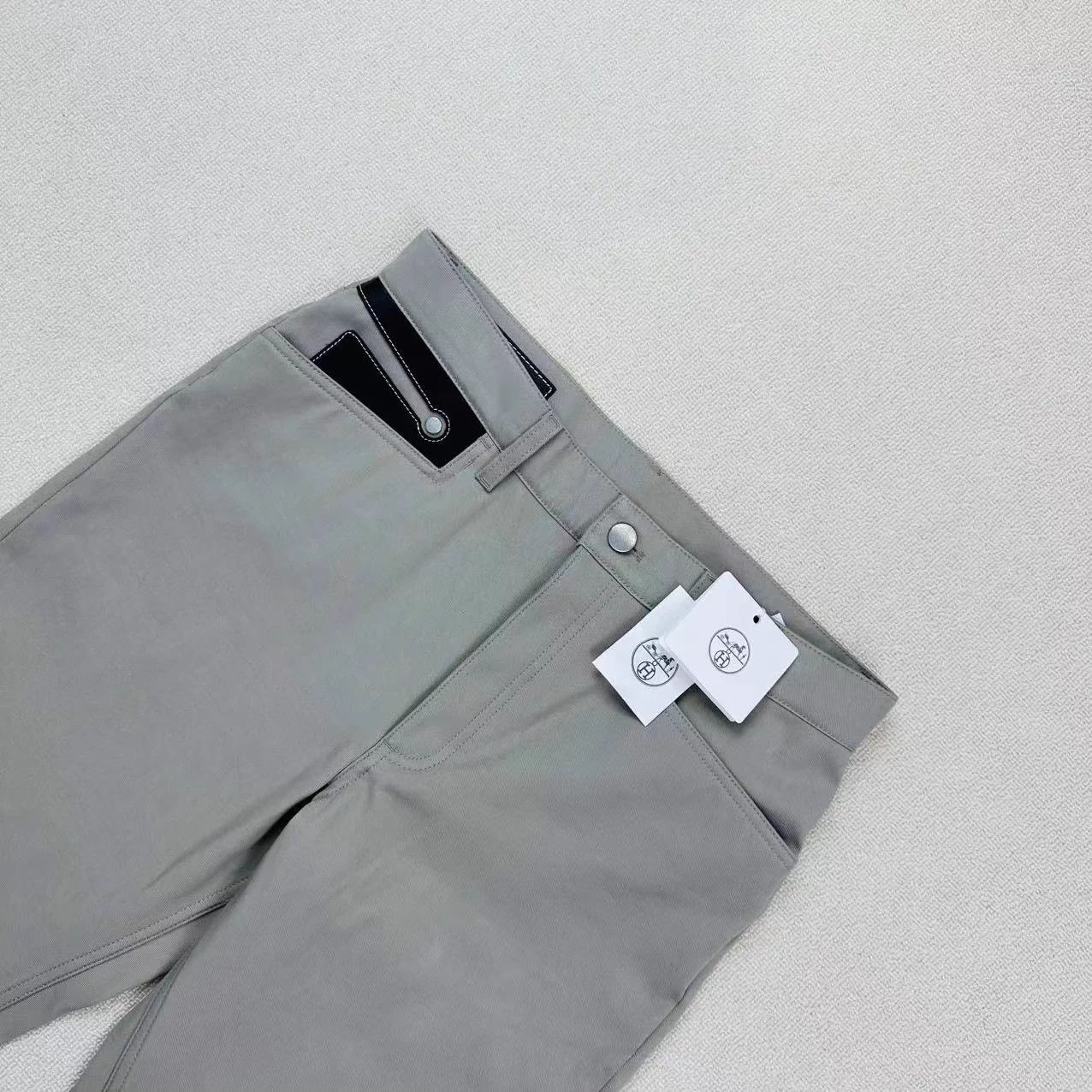 Hermes Hermes colorblocked leather chinos 40 Size 28" / US 6 / IT 42 - 3 Thumbnail