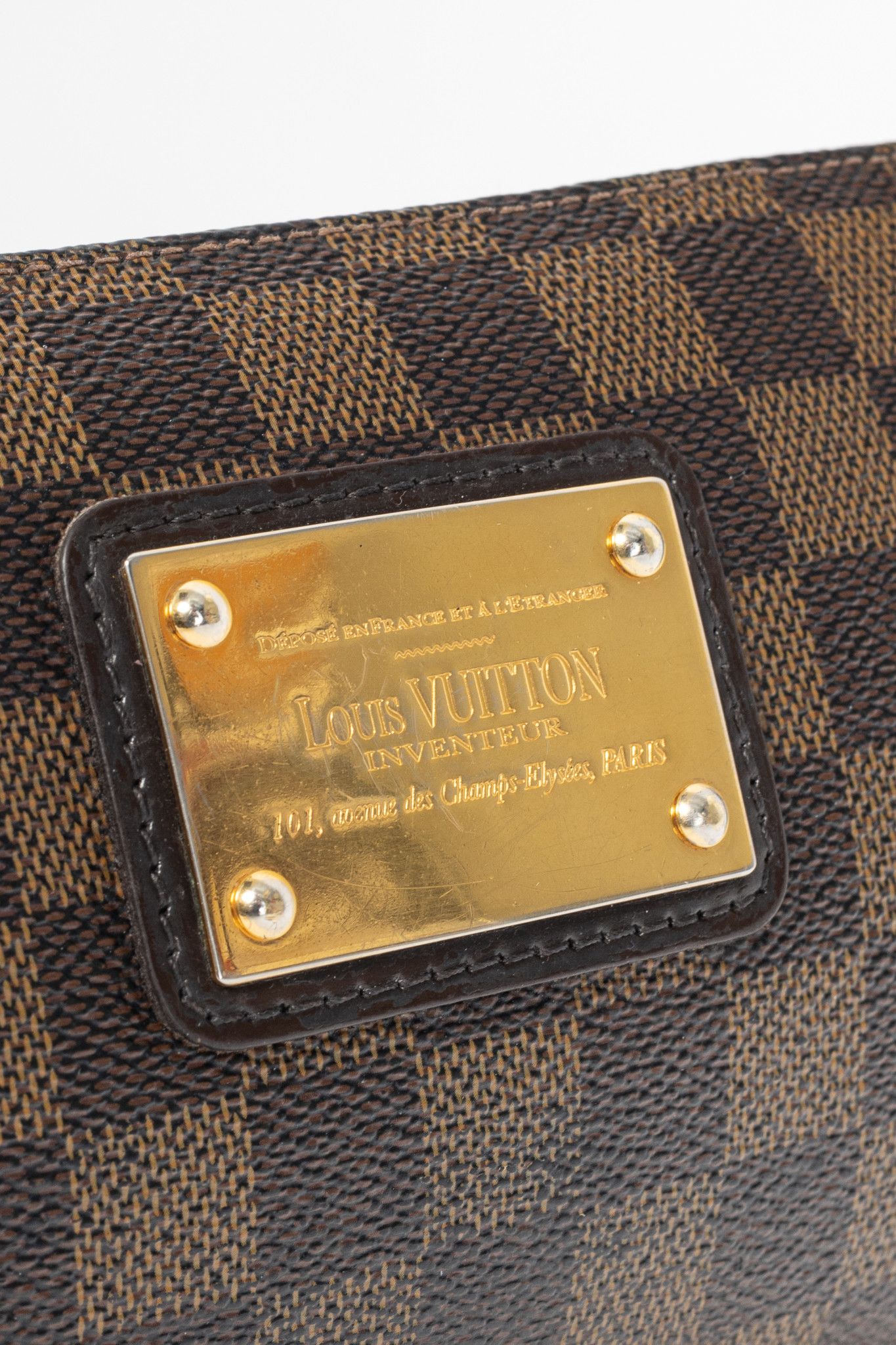 Louis Vuitton Louis Vuitton Eva Damier Ebene Canvas Clutch Size ONE SIZE - 8 Thumbnail