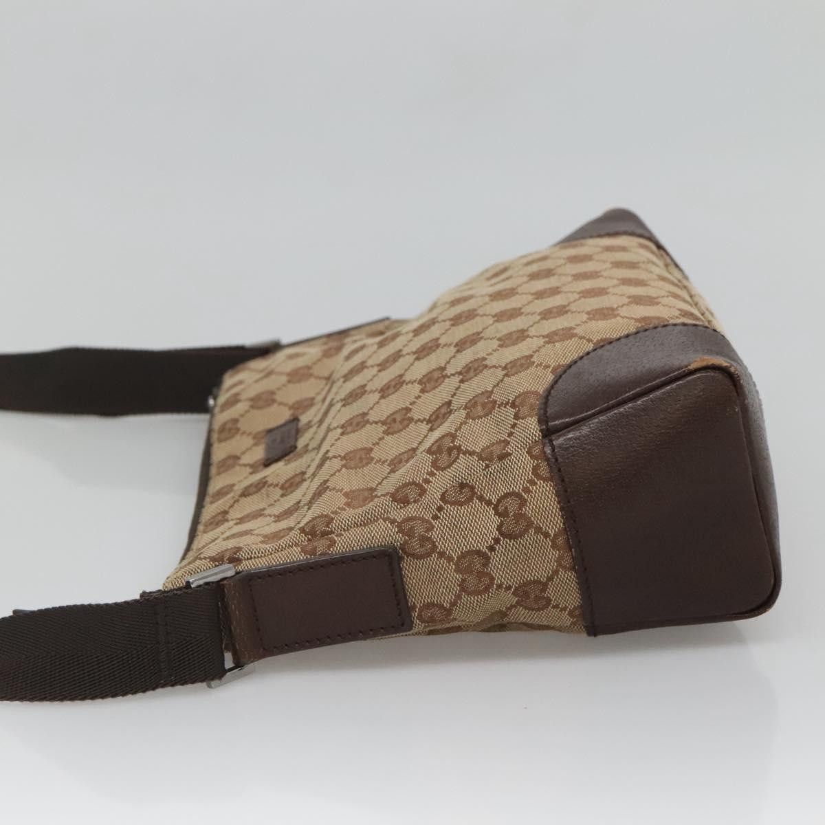 Gucci GUCCI GG Canvas Shoulder Bag Beige Silver Size ONE SIZE - 5 Thumbnail