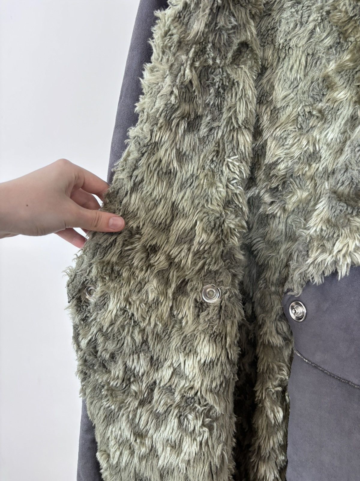 Armani Armani Jeans Vintage Women’s Vegan Leather Fur Coat Jacket Size S / US 4 / IT 40 - 15 Thumbnail