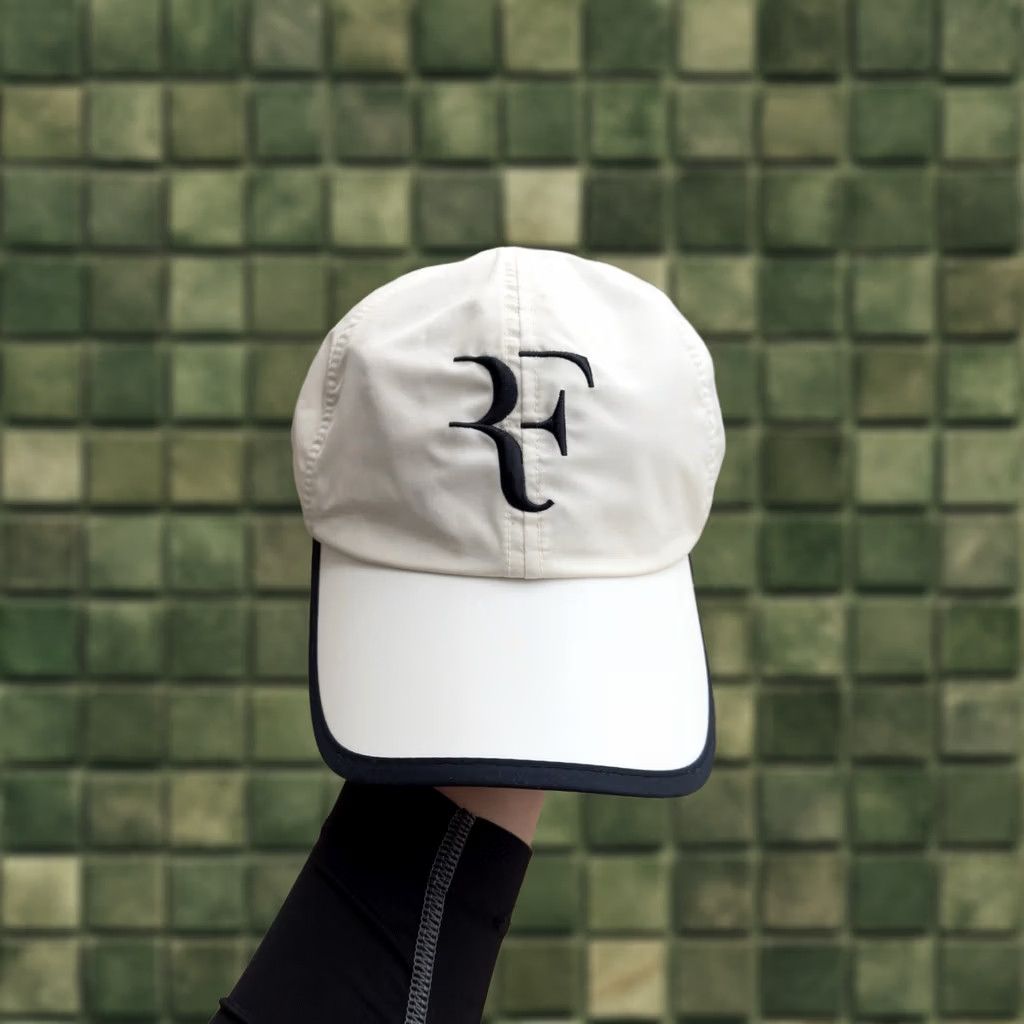 Nike VINTAGE Nike RF Big Logo Tennis Nylon White Cap One Size Men Size ONE SIZE - 1 Thumbnail