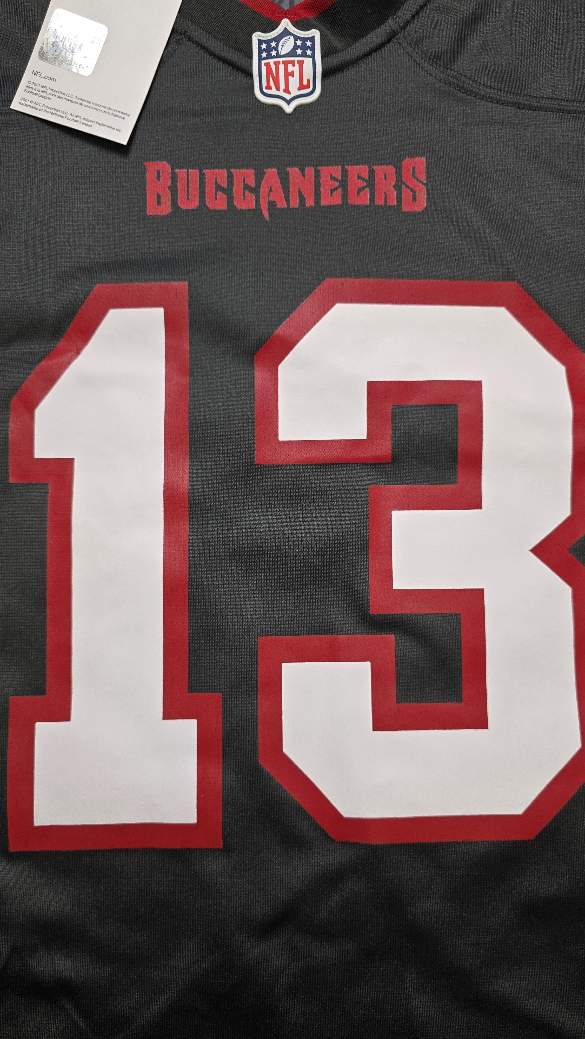 Nike Tampa Bay Buccaneers Mike Evans #13 Pewter Game NFL Jersey Size US XXL / EU 58 / 5 - 14 Thumbnail