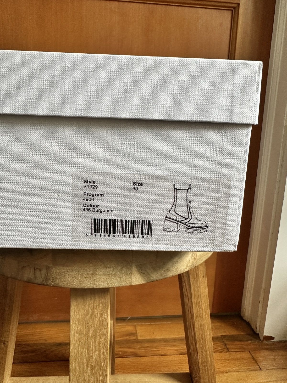 Ganni Ganni Bicolor Leather Mid Chelsea Boots in burgundy Size US 9 / IT 39 - 5 Thumbnail