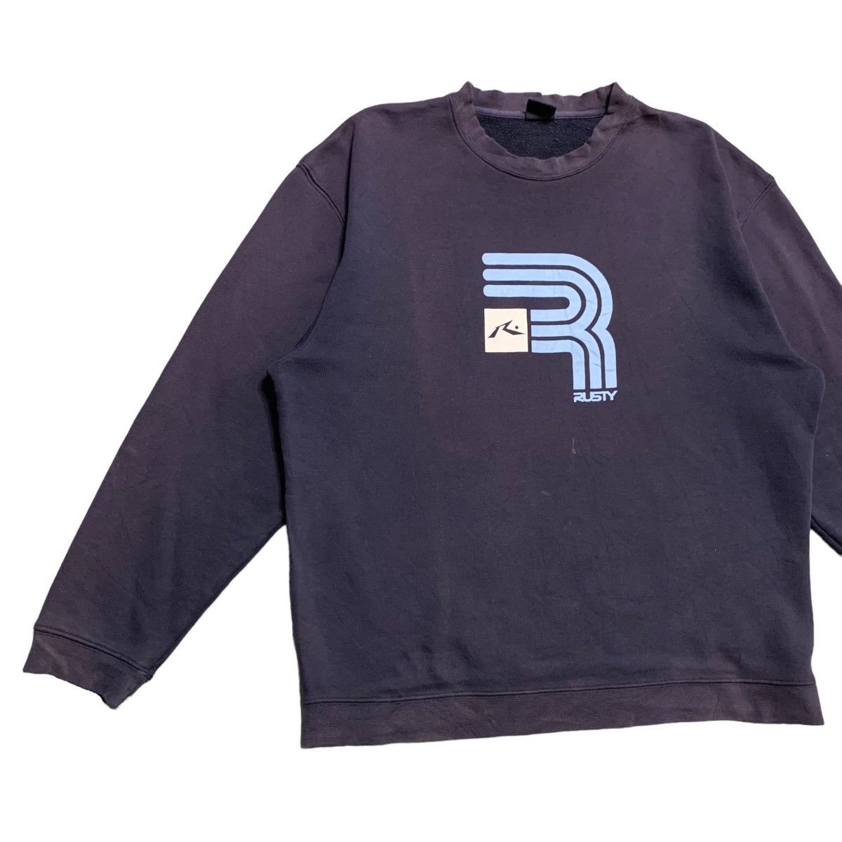 Rusty Rusty Big Logo Faded Sweatshirt Size US M / EU 48-50 / 2 - 2 Thumbnail