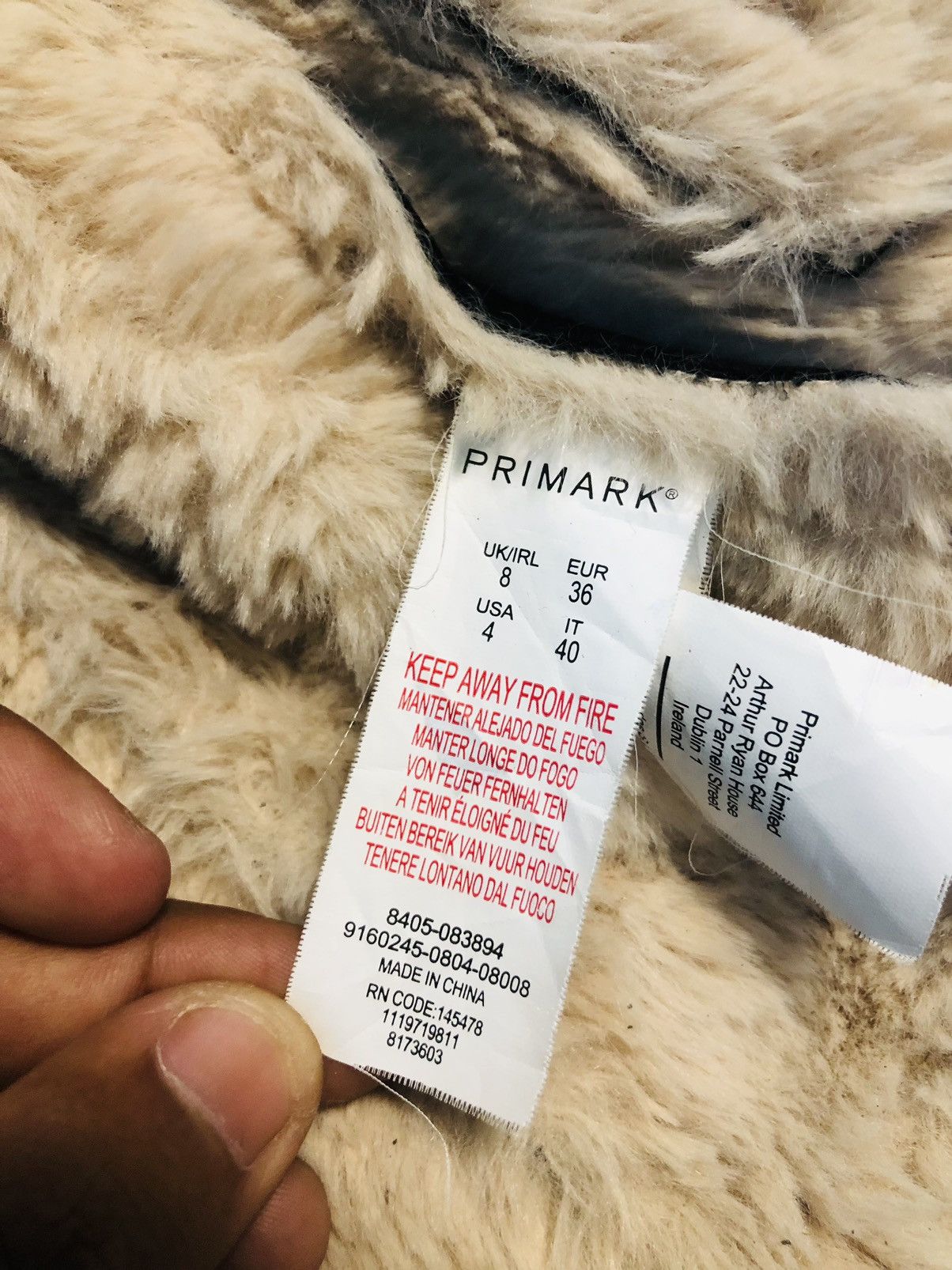 Japanese Brand Primark Leather And Wool Jacket (26) Size US XXS / EU 40 - 10 Thumbnail