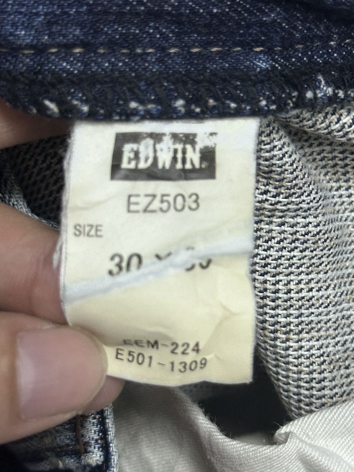Edwin Edwin Function With Distressed and Baggy Loose Style & Faded Size US 31 - 8 Thumbnail