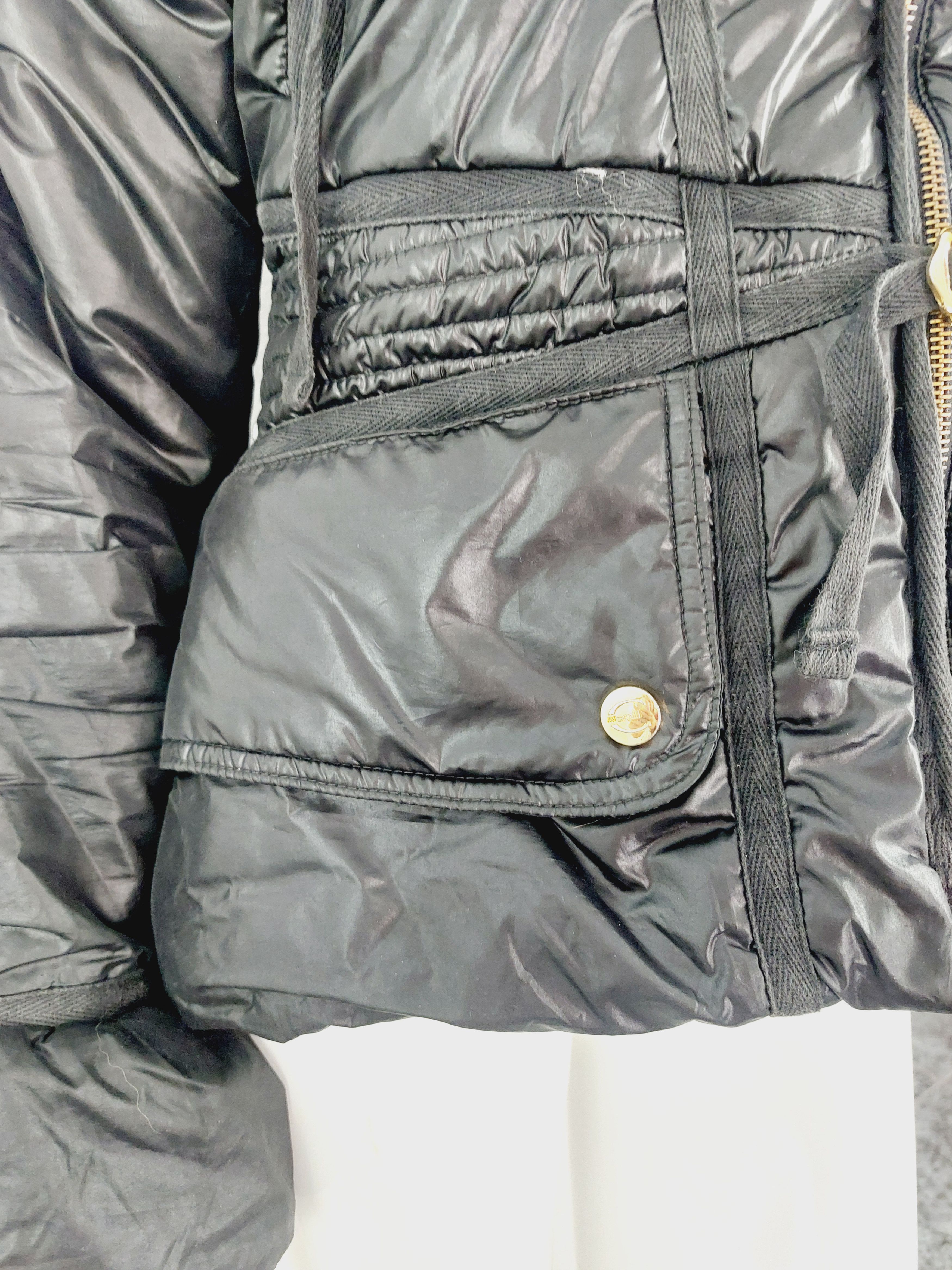 Roberto Cavalli Roberto Cavalli Black Bondage Strap BDSM Puffer Coat Size US S / EU 44-46 / 1 - 6 Thumbnail