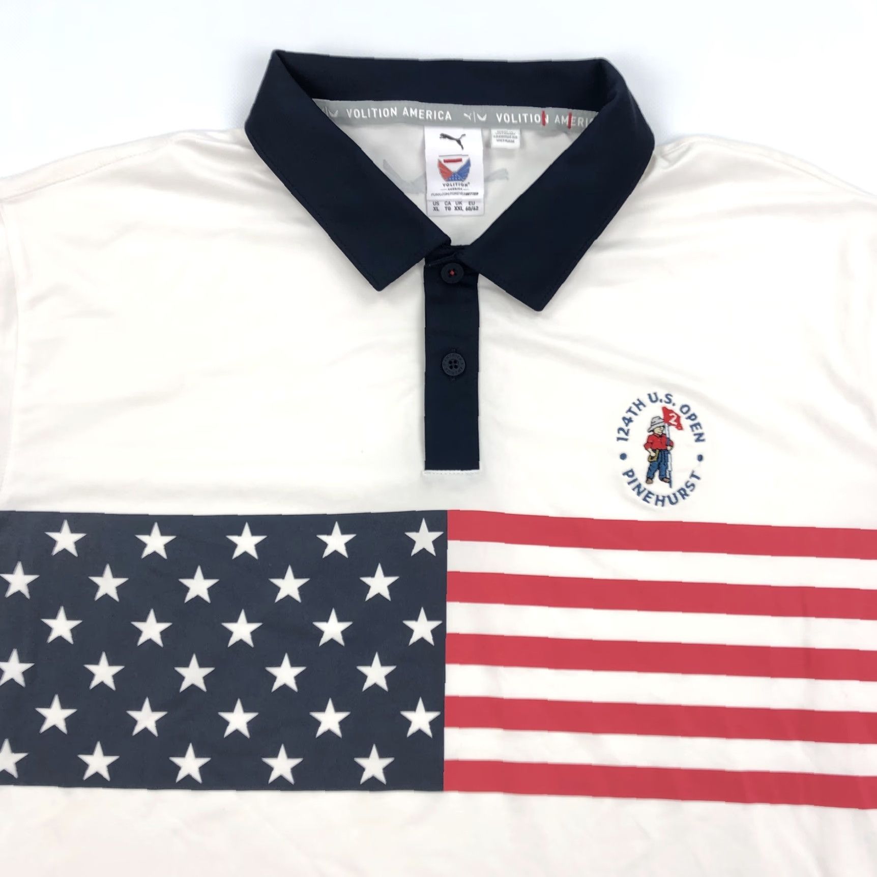 Puma PUMA Volition America Polo Shirt Men's XL Colorblock Flag US Open Golf Polo Shirt Casual Athletic Size US XL / EU 56 / 4 - 2 Thumbnail