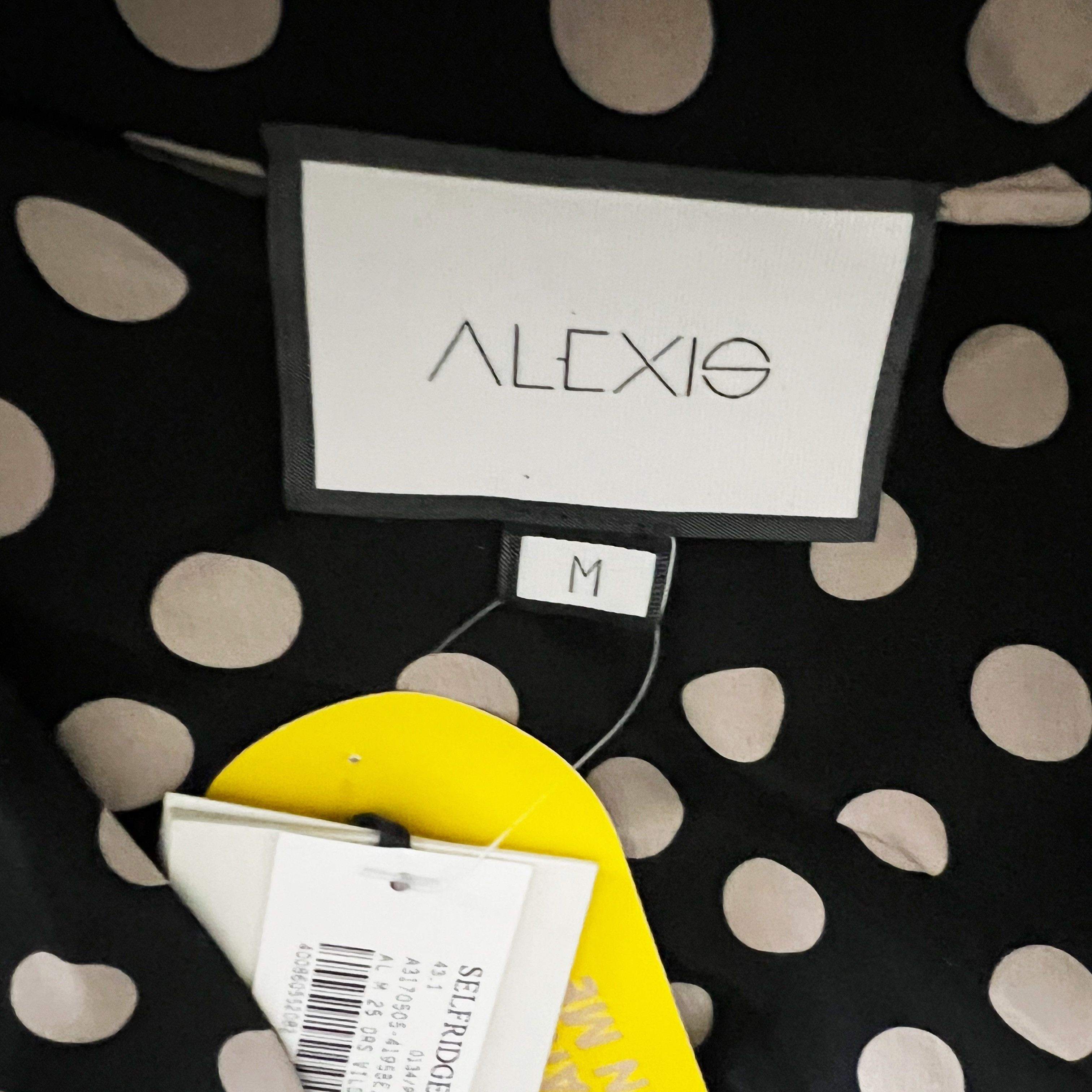 ALEXIS NEW Alexis Vidal Silk Chiffon Beige Polka Dot Size M / US 6-8 / IT 42-44 - 2 Thumbnail