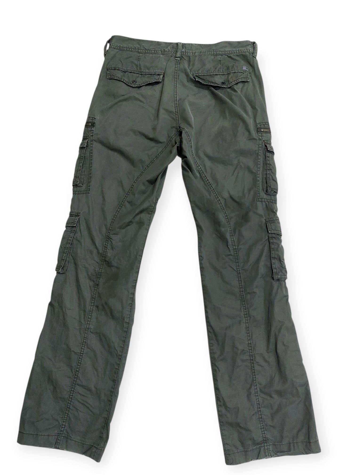 Burberry Japanese Y2K Burberry Black Label Multipocket Cargo Pants Size US 30 / EU 46 - 13 Thumbnail