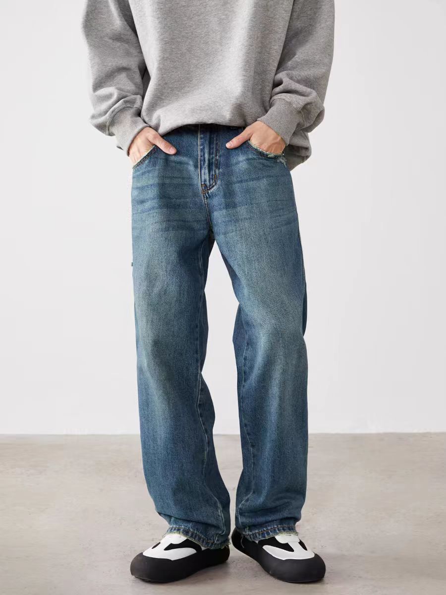 Japanese Brand × Vintage Vintage Washed and Aged Simple Loose Jeans Y2K Size US 34 / EU 50 - 2 Thumbnail
