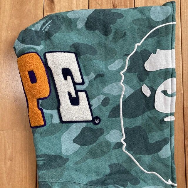 Bape BAPE Head full zip hoodie green camo a bathing ape Size US M / EU 48-50 / 2 - 5 Thumbnail