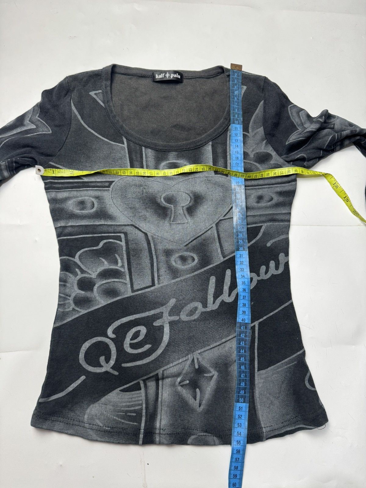 If Six Was Nine Japanese Crosses Tattos Mesh Long Sleeve Gothic Size US S / EU 44-46 / 1 - 9 Thumbnail