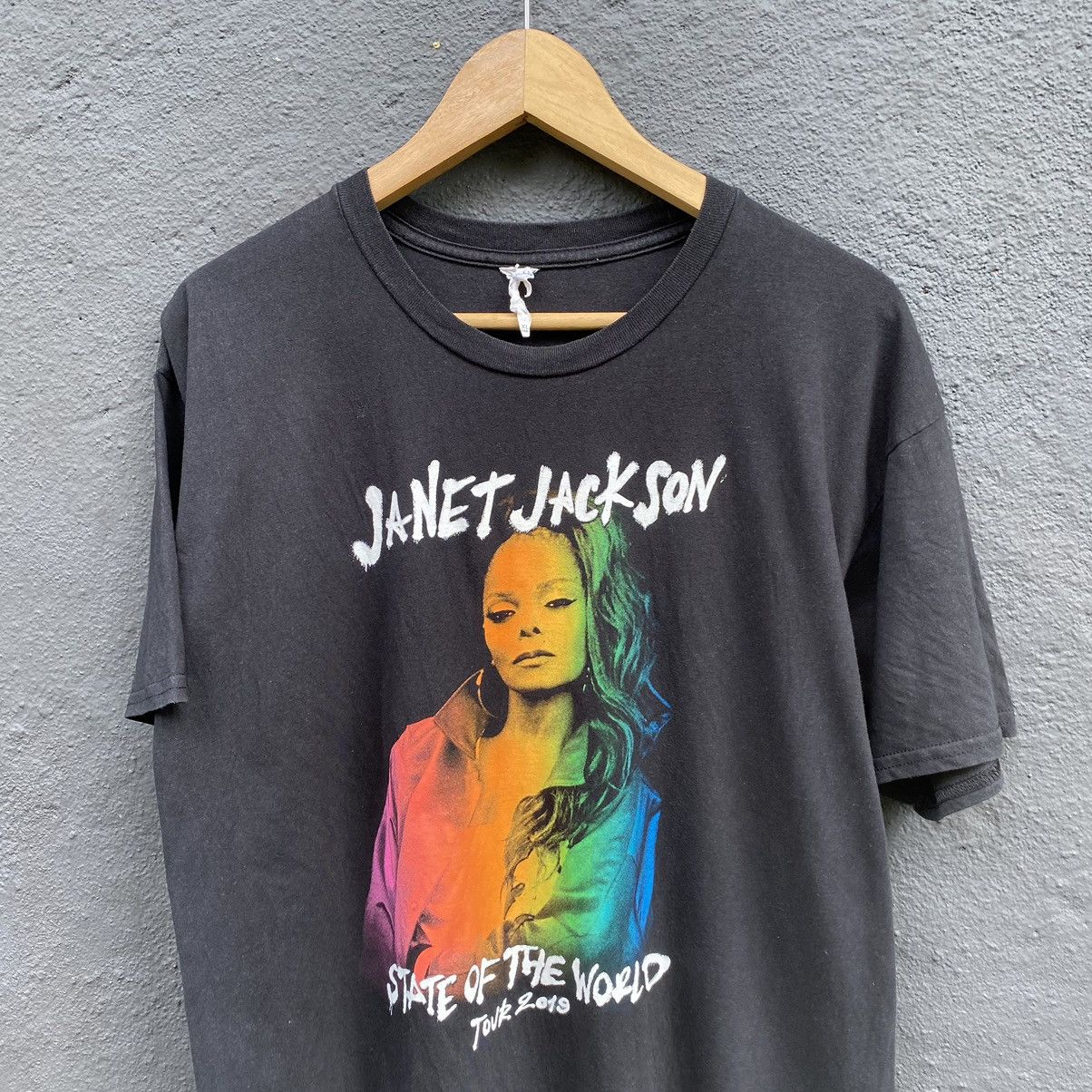 Band Tees Vintage Y2K Janet Jackson ERD GRUNGE THRASHED FADED TEE Size US XL / EU 56 / 4 - 3 Thumbnail
