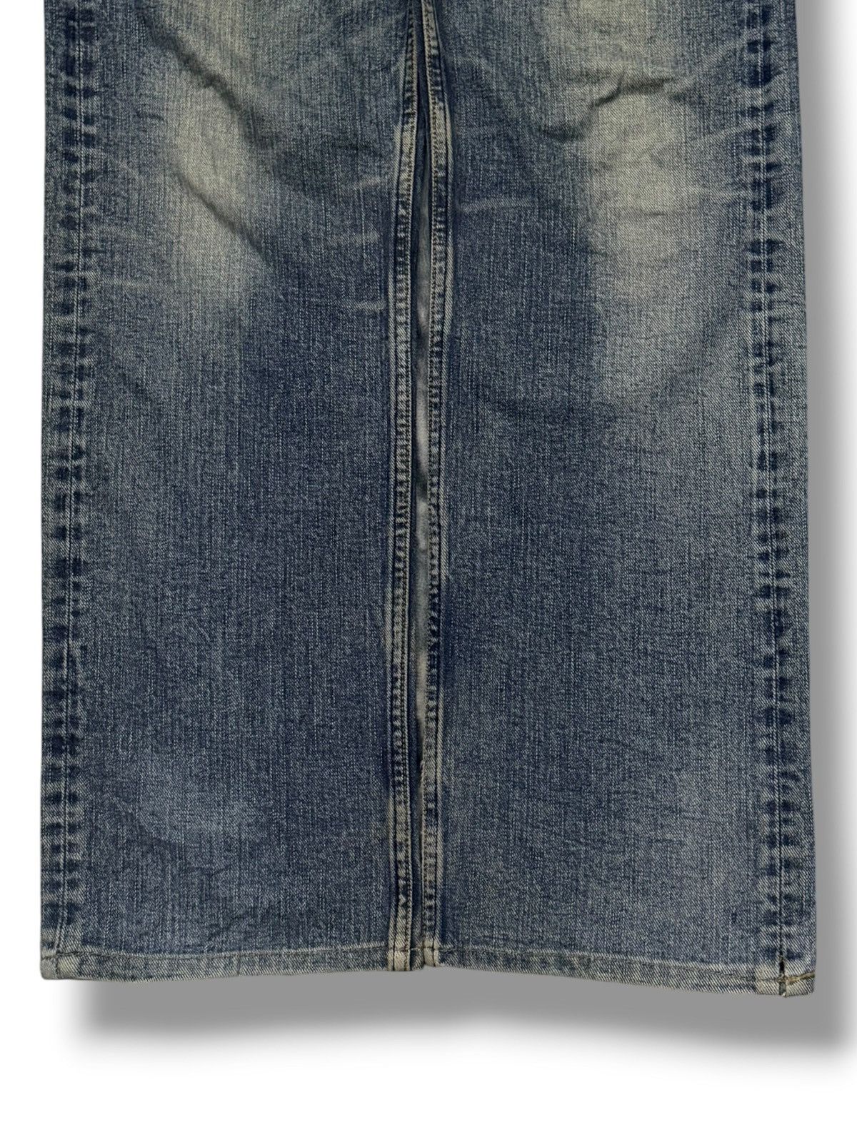 Japanese Brand Vintage Absolut Jeans | Vintage Faded Wash Straight Fit | 30 Size US 30 / EU 46 - 6 Thumbnail