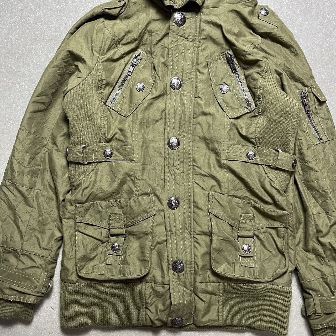 If Six Was Nine × Japanese Brand × Le Grande Bleu (L.G.B.) Japanese Brand Military Style Jacket fur Hoodie Size US M / EU 48-50 / 2 - 2 Thumbnail