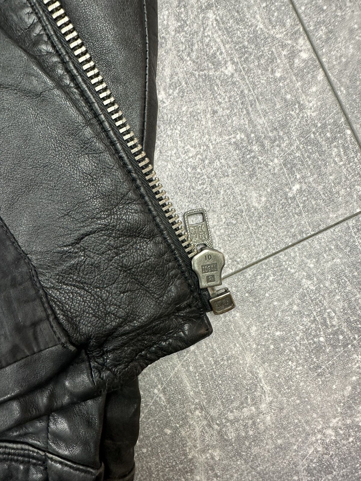 Superdry Super Dry Brad Cowhide Leather Zip Up Bomber Jacket Size US L / EU 52-54 / 3 - 16 Thumbnail