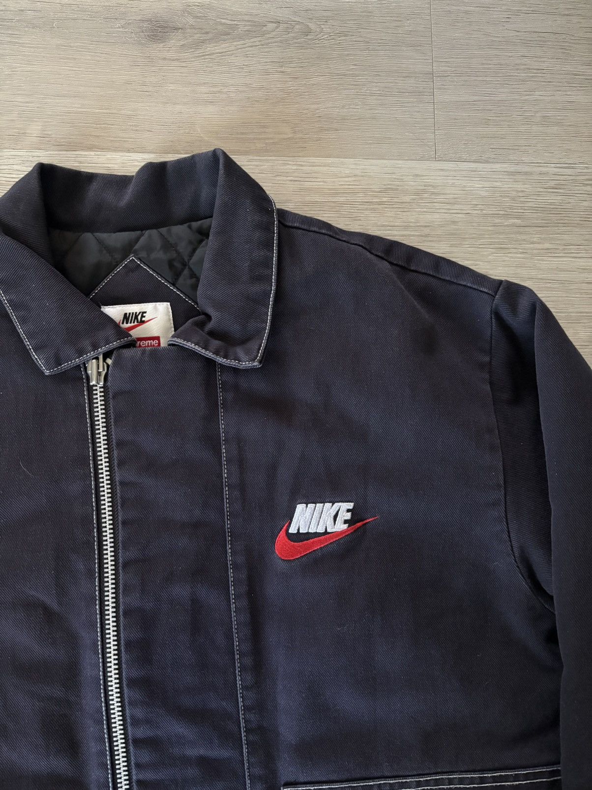 Supreme Supreme x Nike Double Zip Quilted Work Jacket FW18 Size US M / EU 48-50 / 2 - 3 Thumbnail